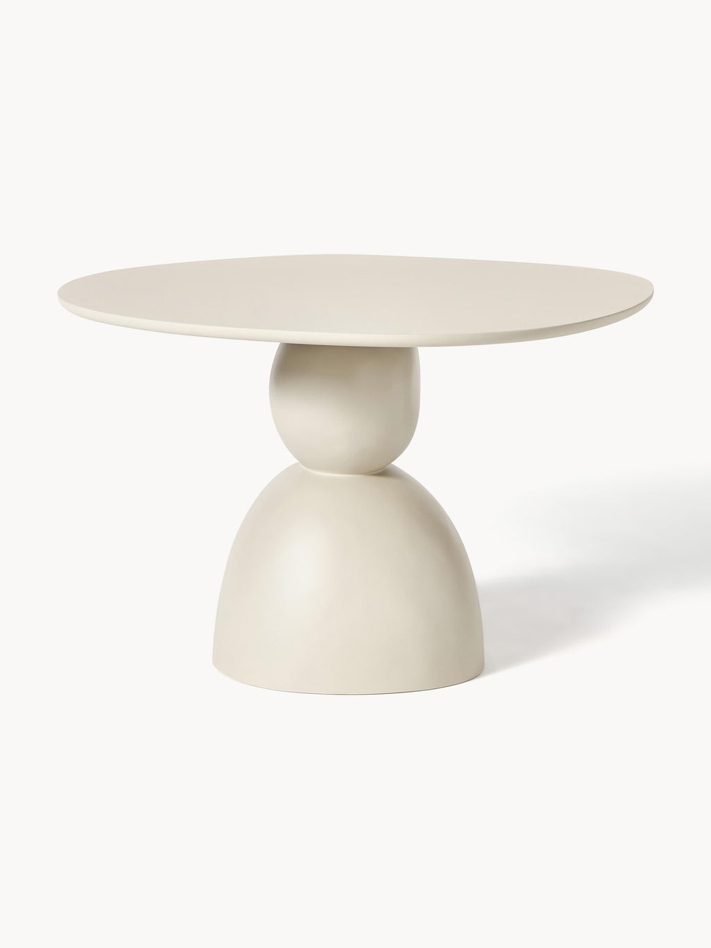 Sahra Round Dining Table with Organic Design, in various sizes