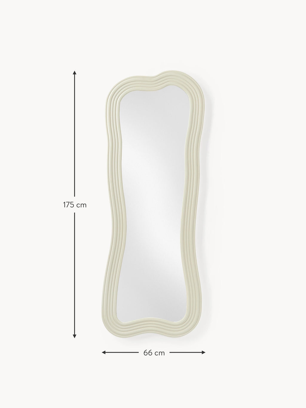 Cosimo Full-Length Wall Mirror with Wavy Frame