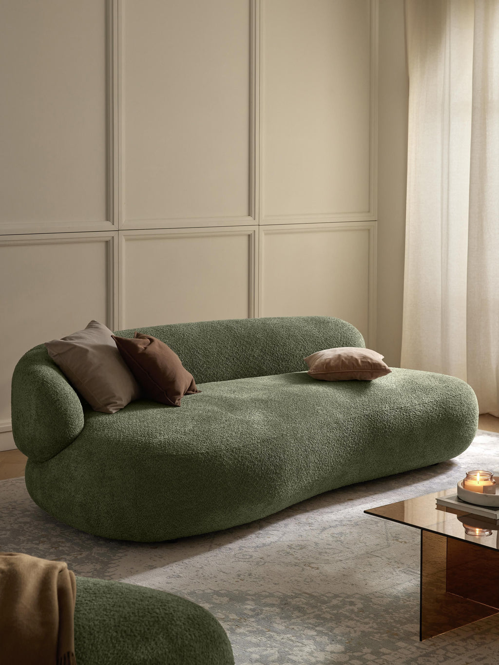 Alba Teddy Bouclé Sofa (3-seater)