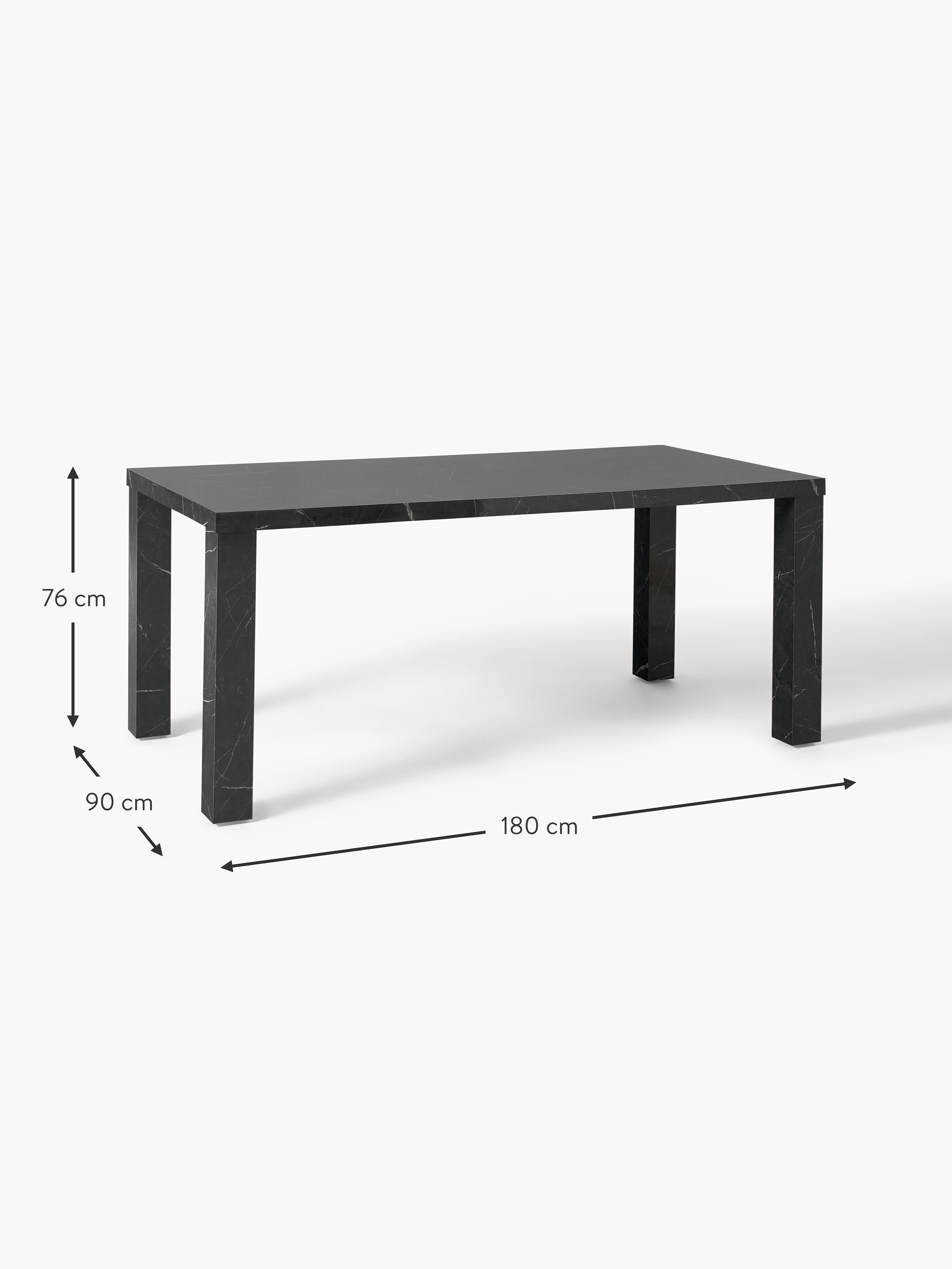 Carl Marble Effect Dining Table, 180 X 90 cm