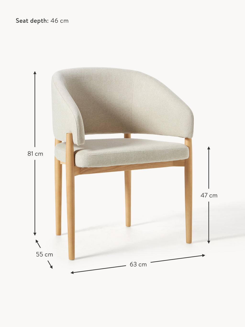 Nemo Dining Chair with Armrests
