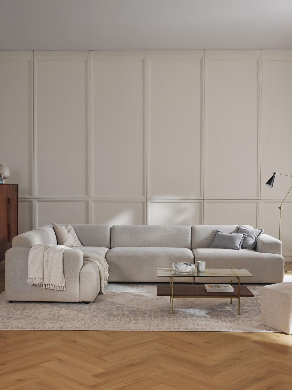 Melva Large Corner Sofa (4-seater)
