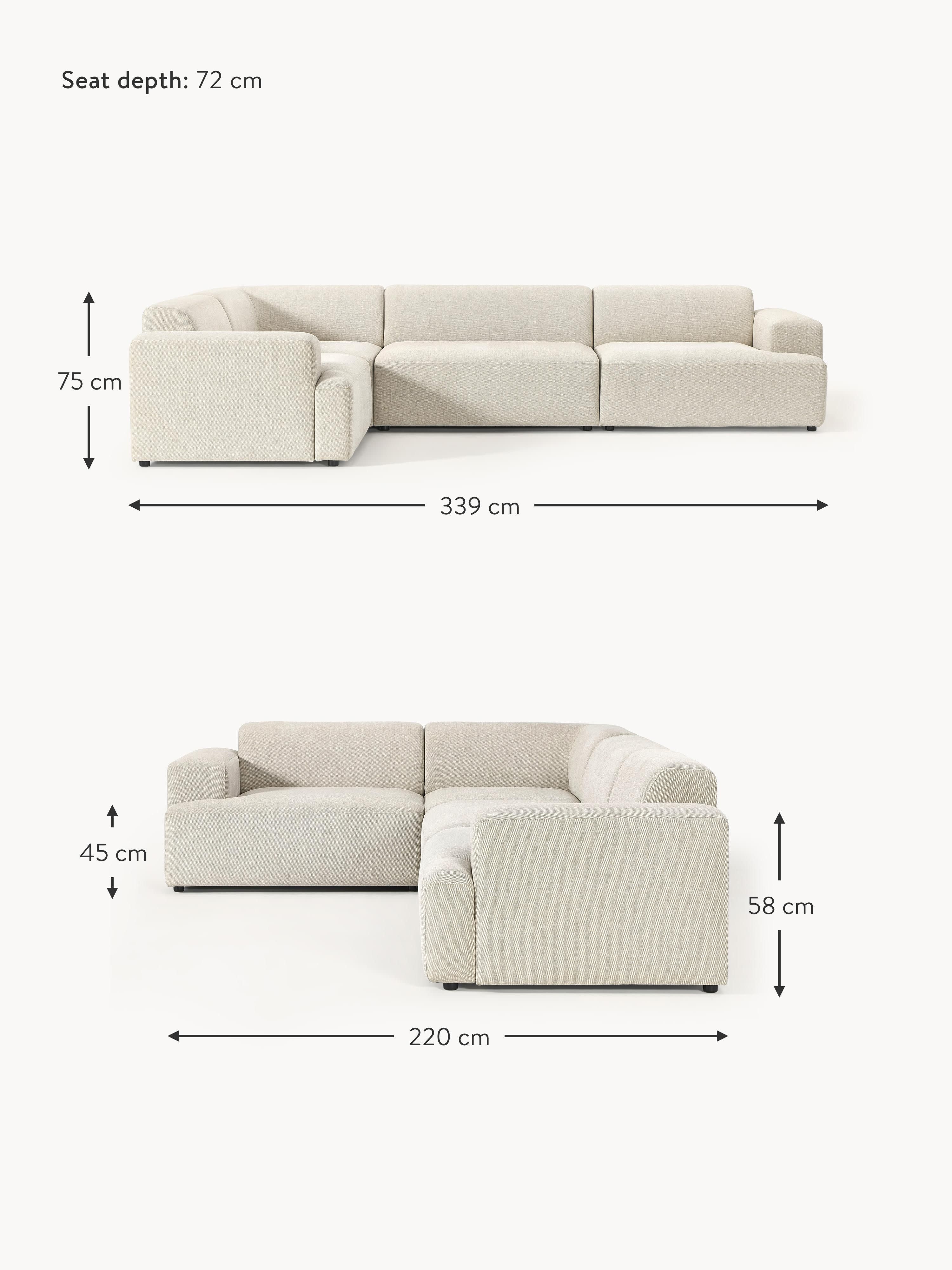 Melva Large Corner Sofa (4-seater)