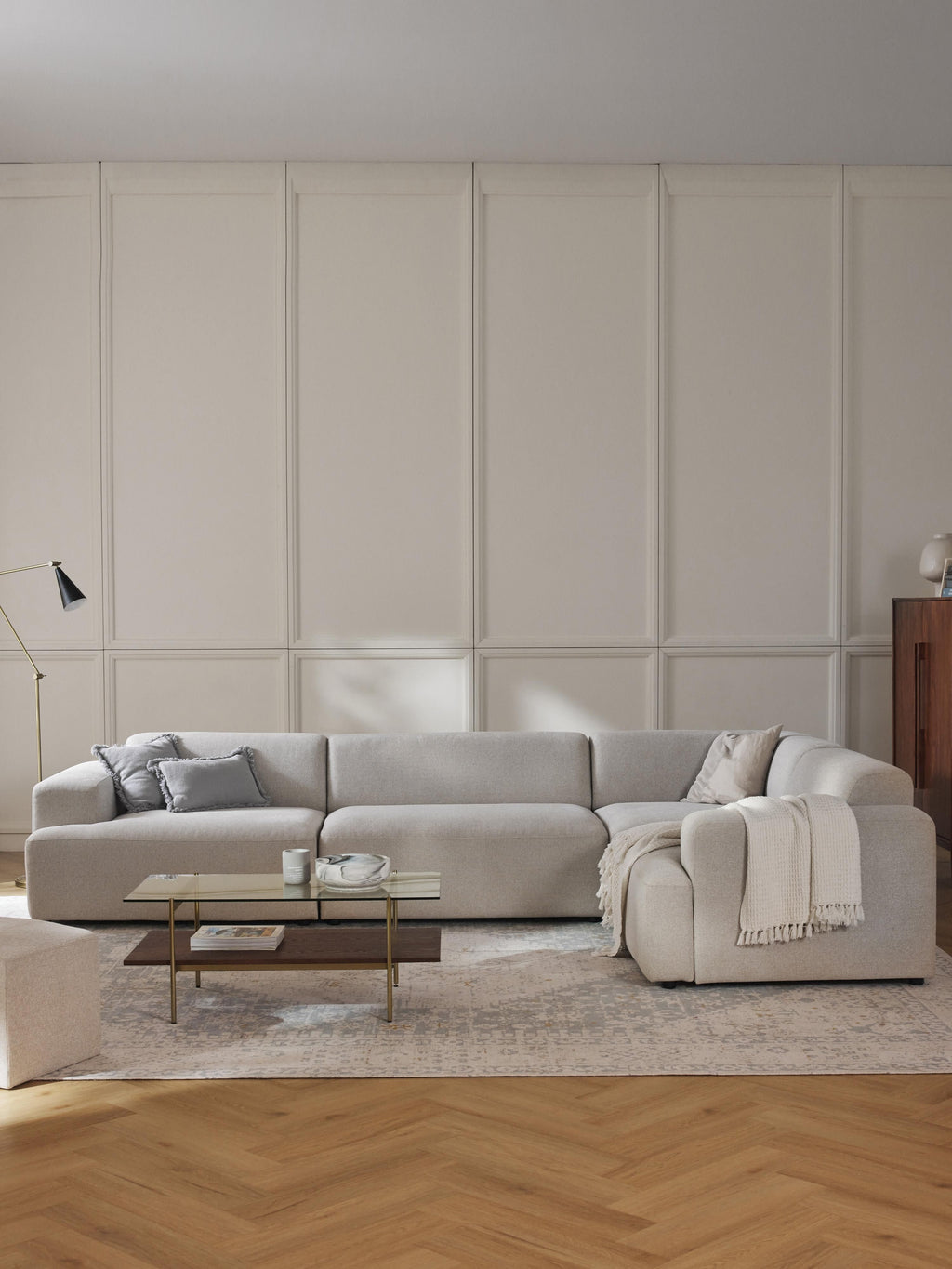 Melva Large Corner Sofa (4-seater)