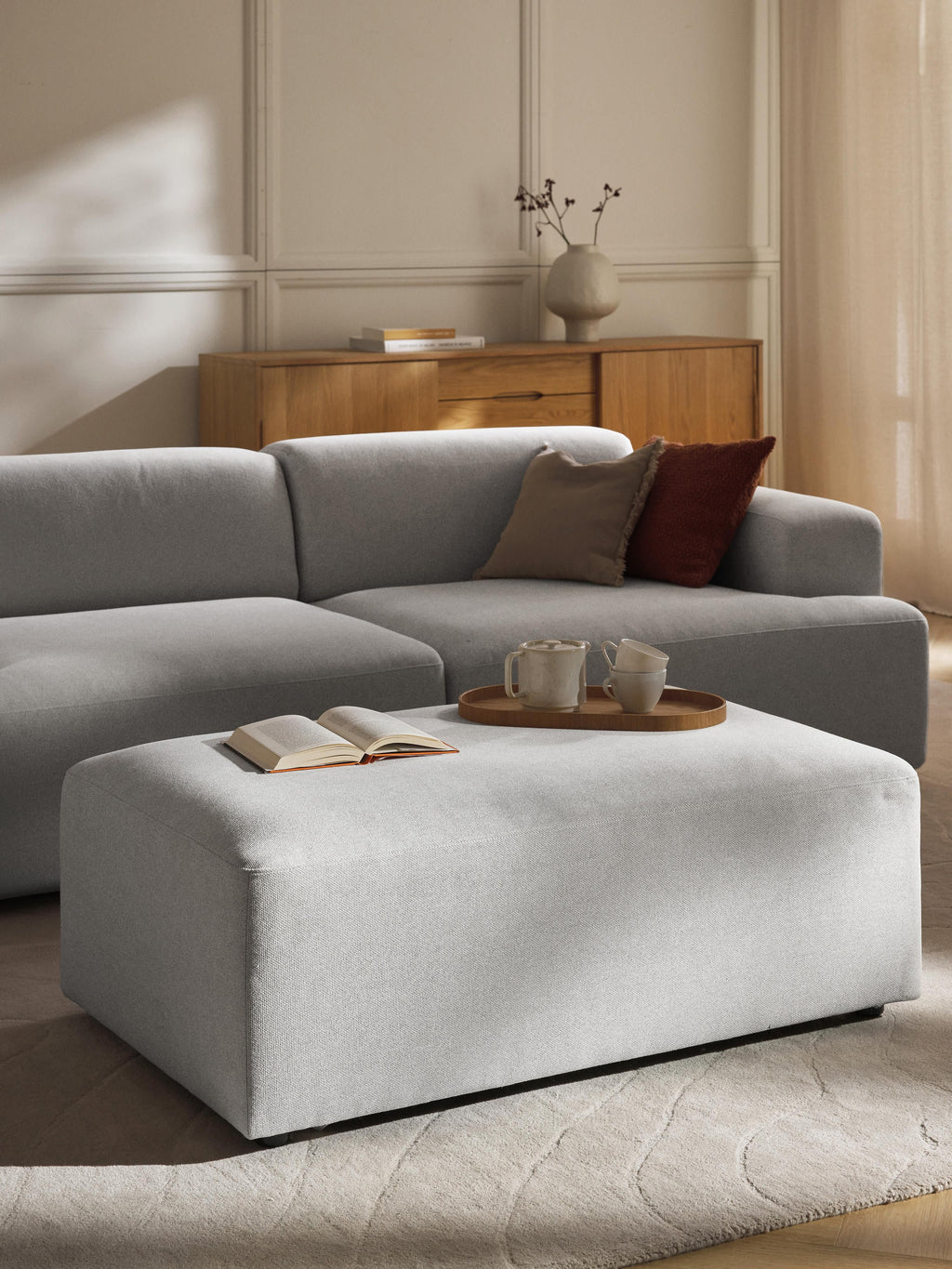 Melva XL Ottoman, W 116 x D 72 cm