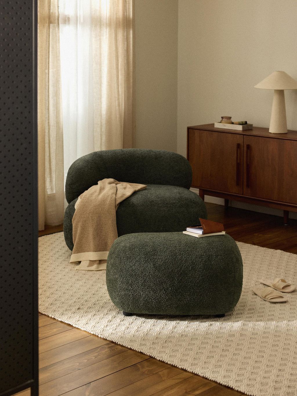 Alba Teddy Bouclé Lounge Chair