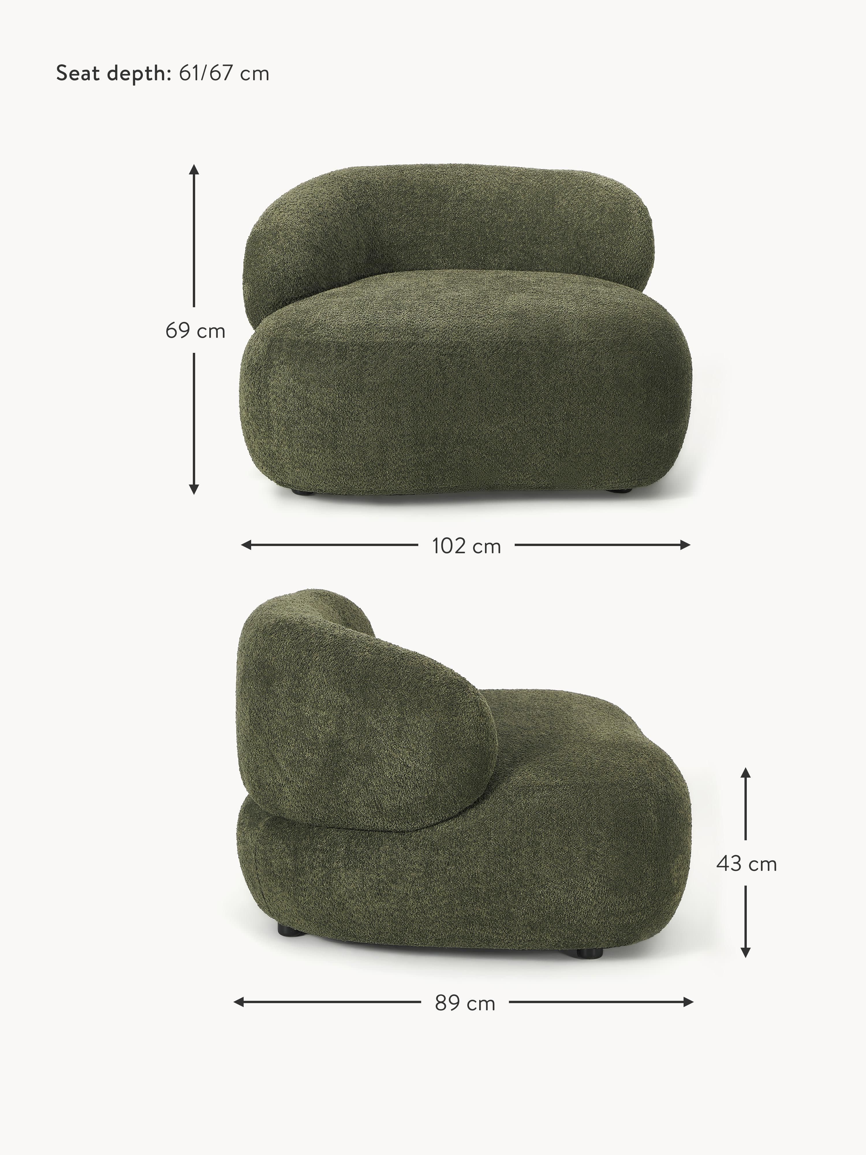 Alba Teddy Bouclé Lounge Chair