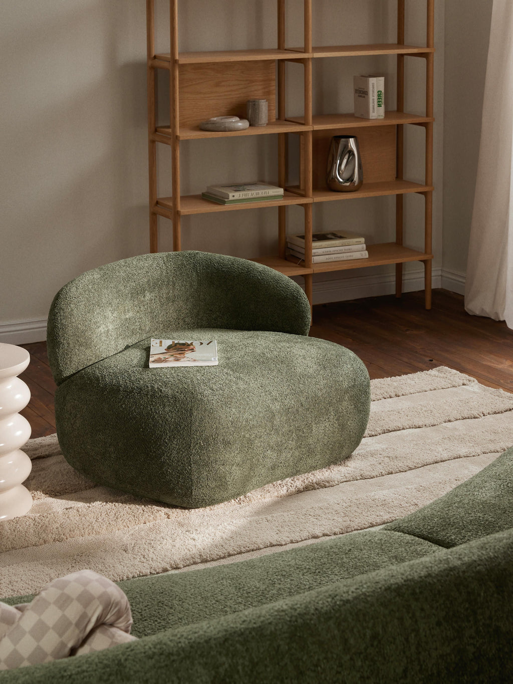 Alba Teddy Bouclé Lounge Chair