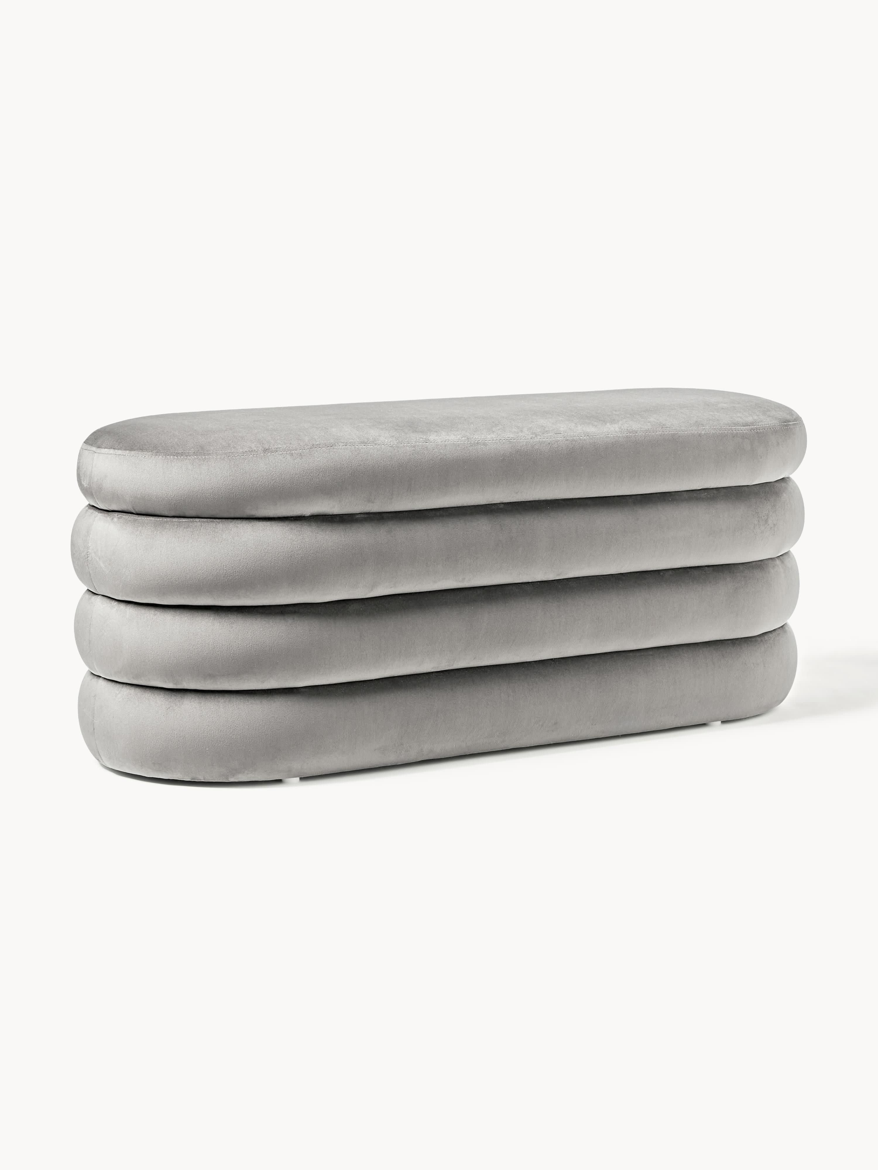 Gallery image 1 - Velvet Upholstered Bench Alto with Storage Space