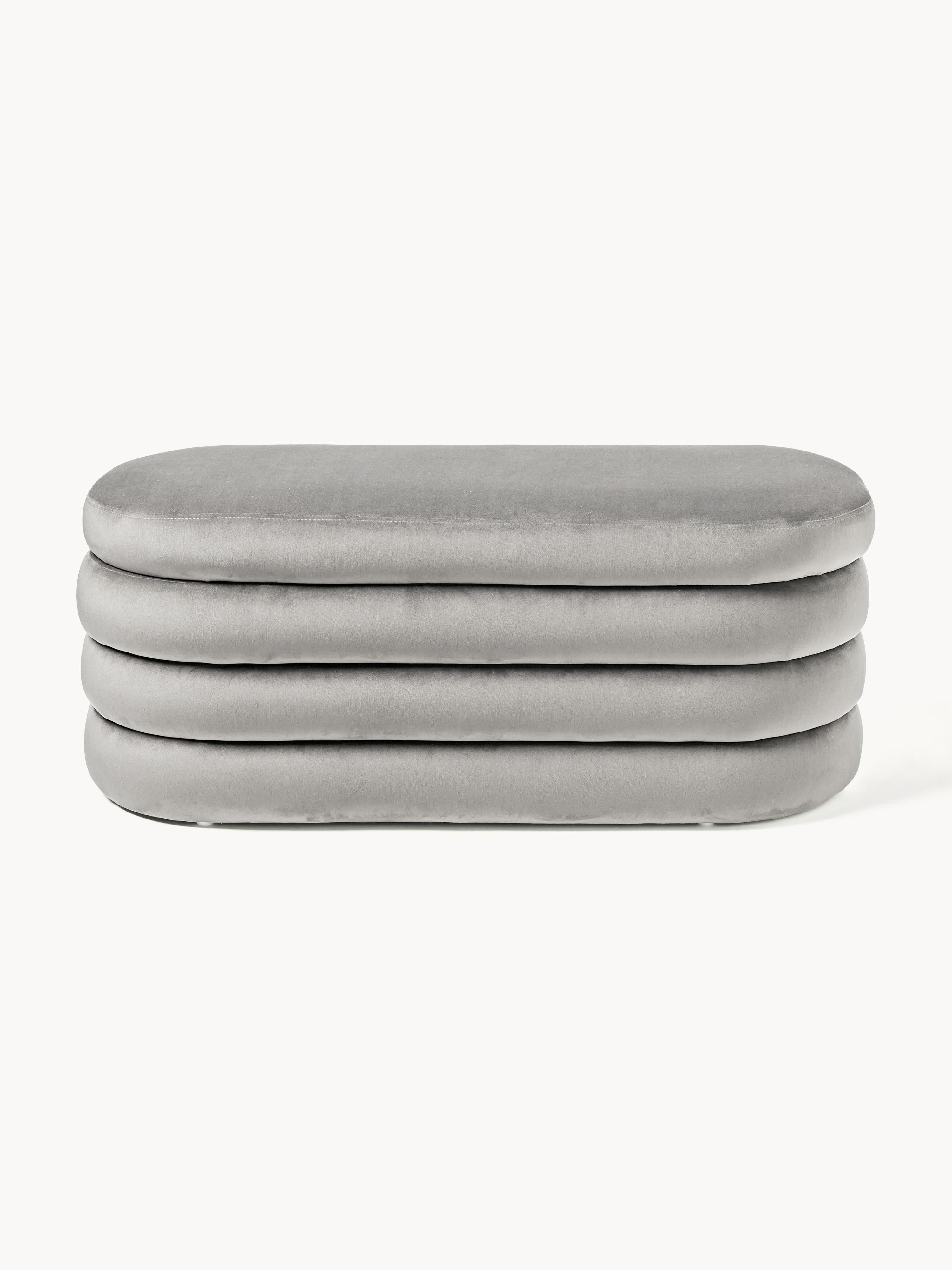 Alto Velvet Upholstered Bench with Storage Space