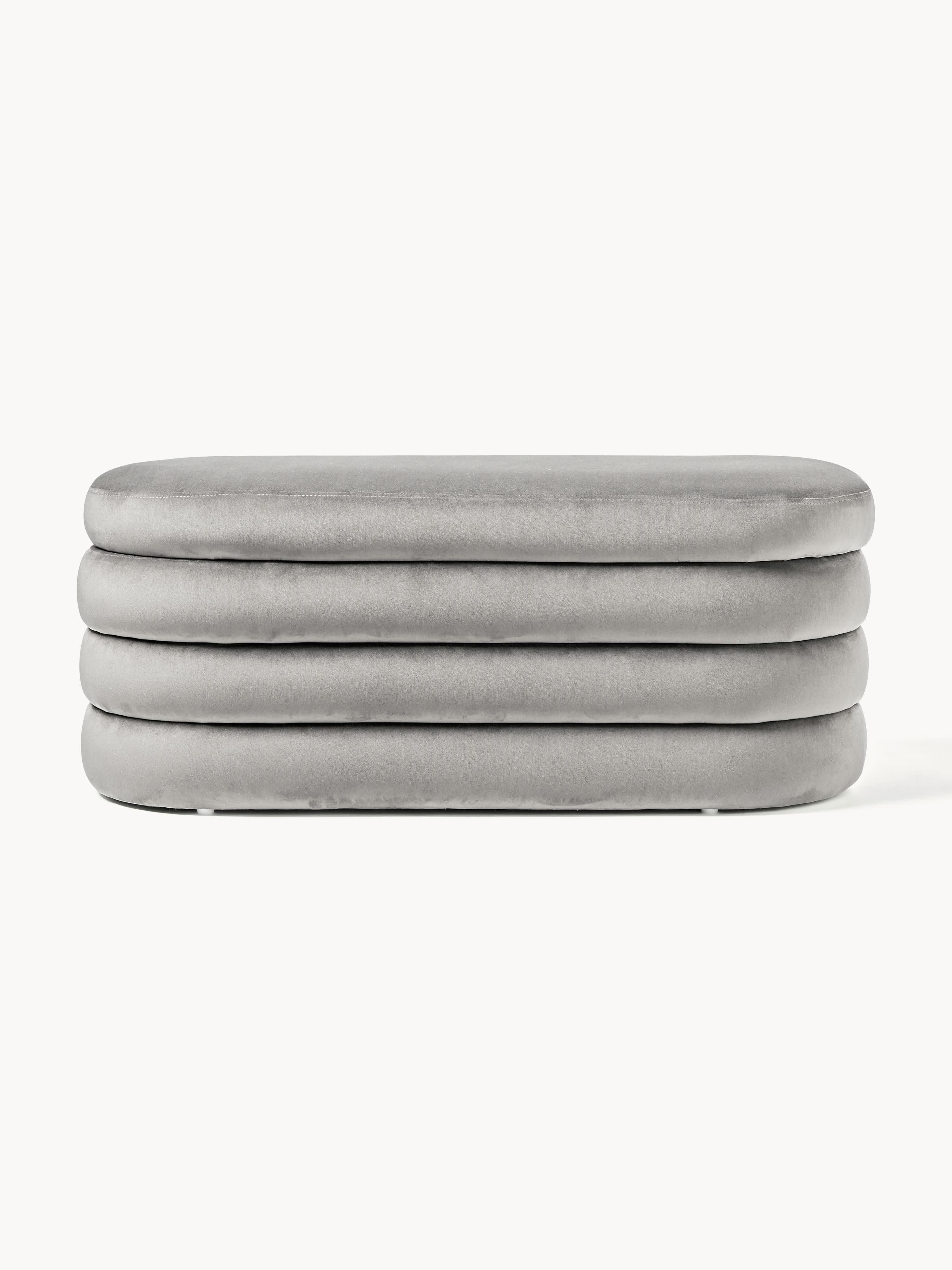 Alto Velvet Upholstered Bench with Storage Space
