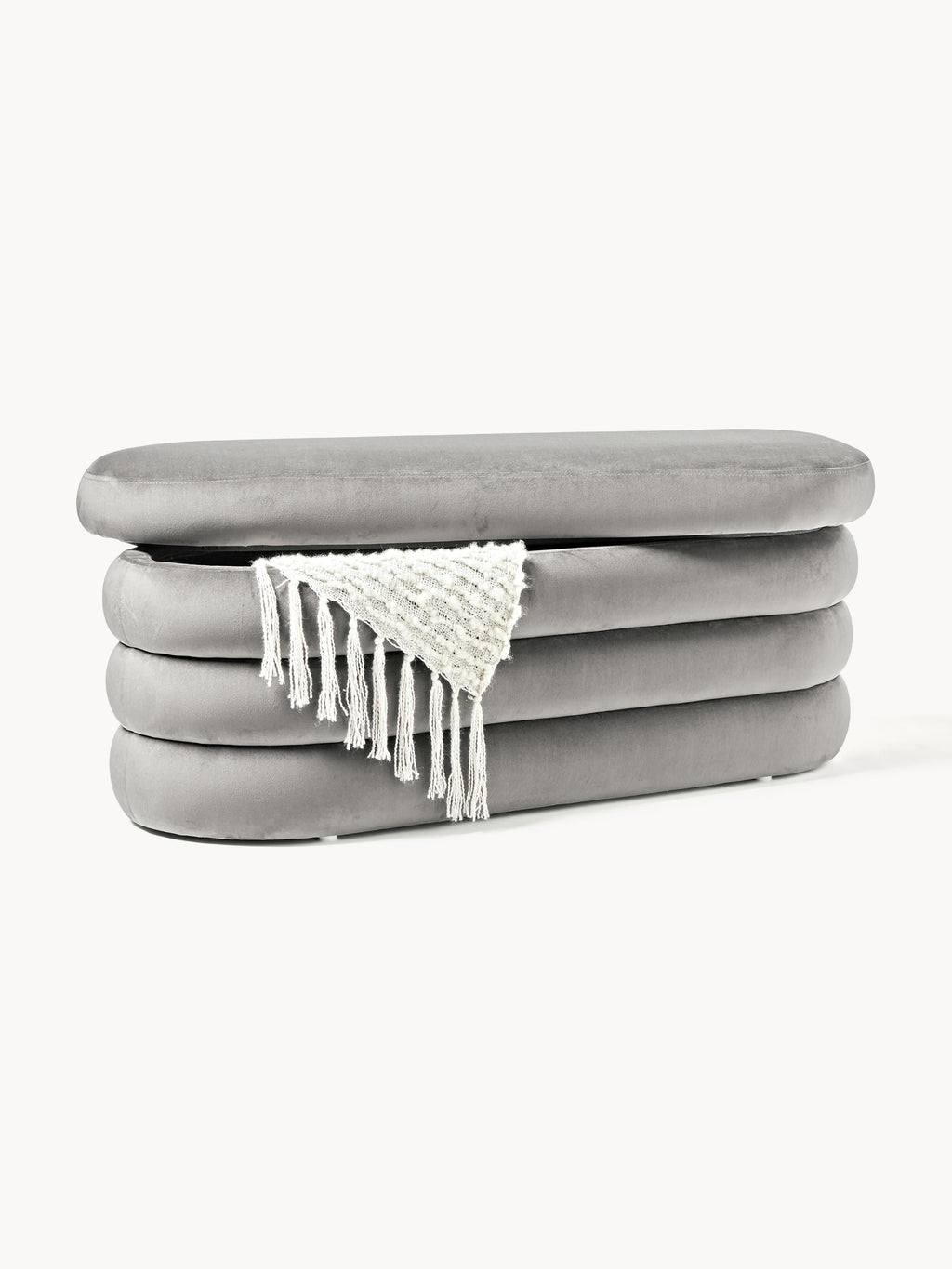 Alto Velvet Upholstered Bench with Storage Space