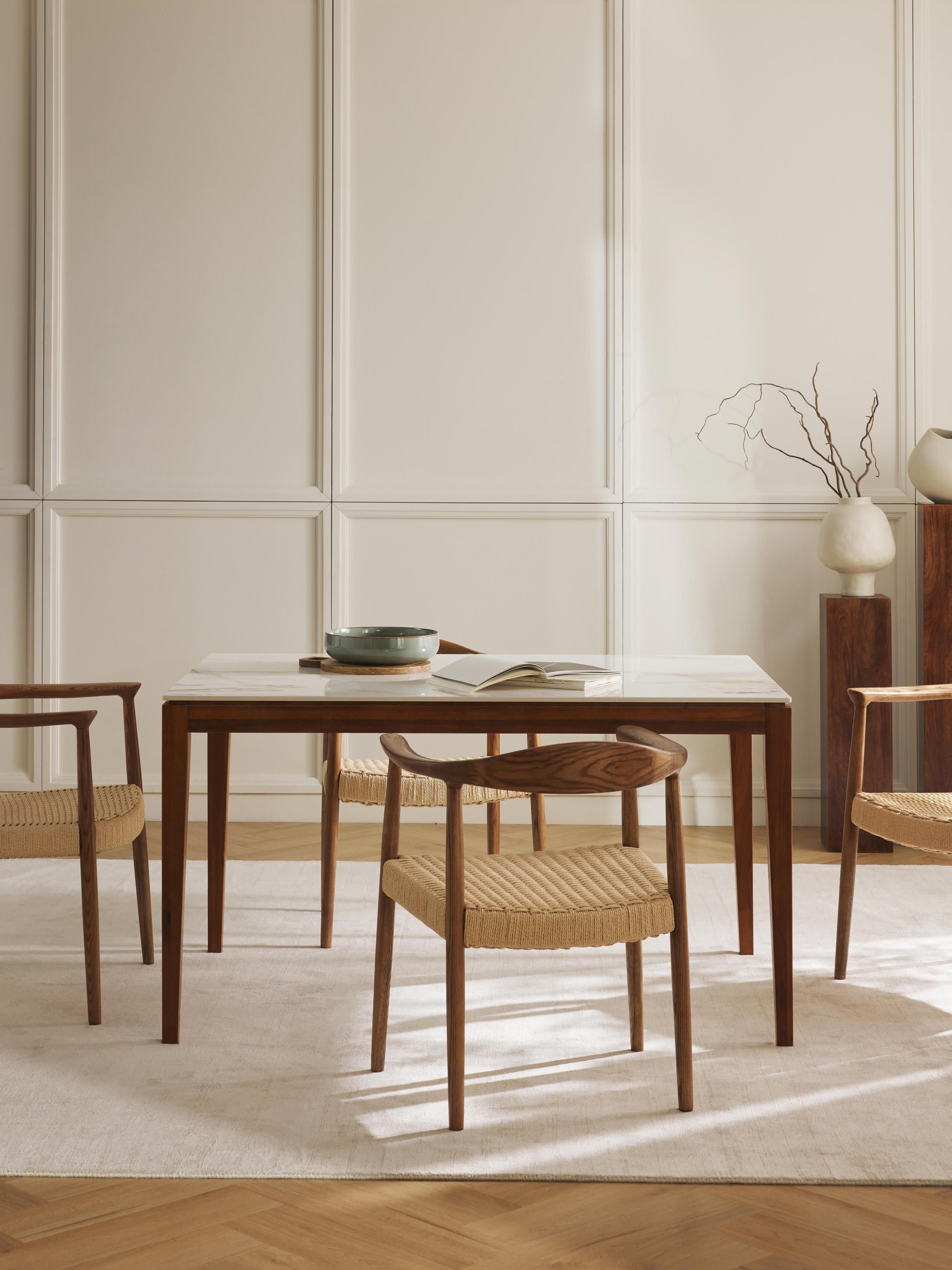 Jackson Marble Effect Dining Table, in various sizes