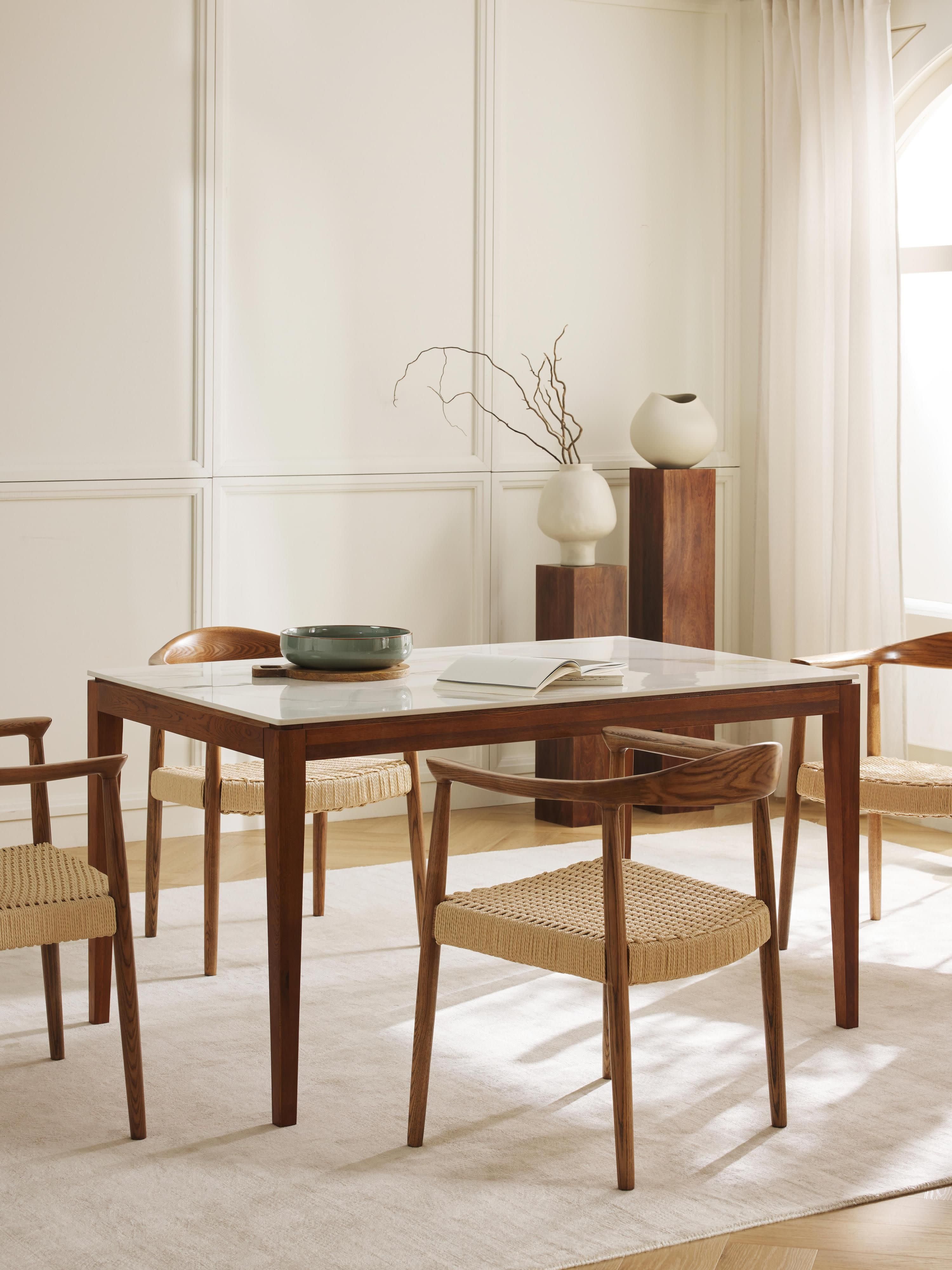 Jackson Marble Effect Dining Table, in various sizes