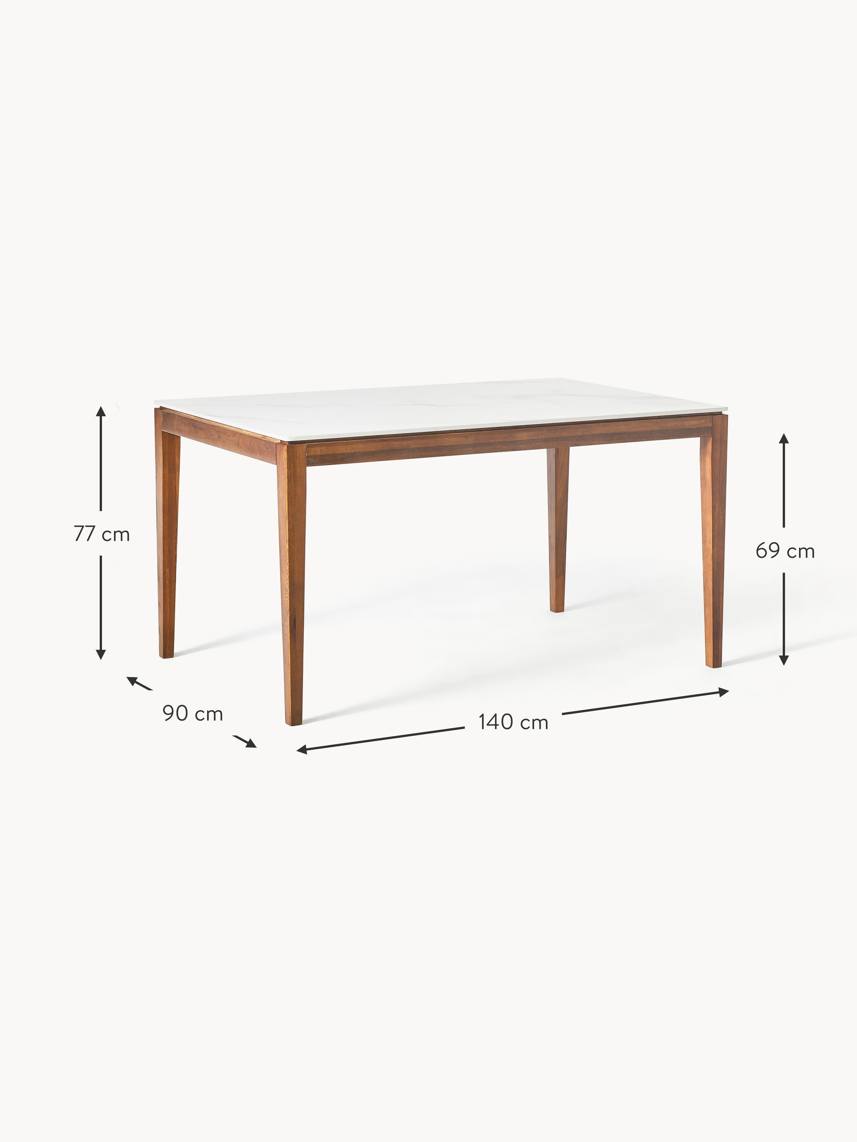 Jackson Marble Effect Dining Table, in various sizes