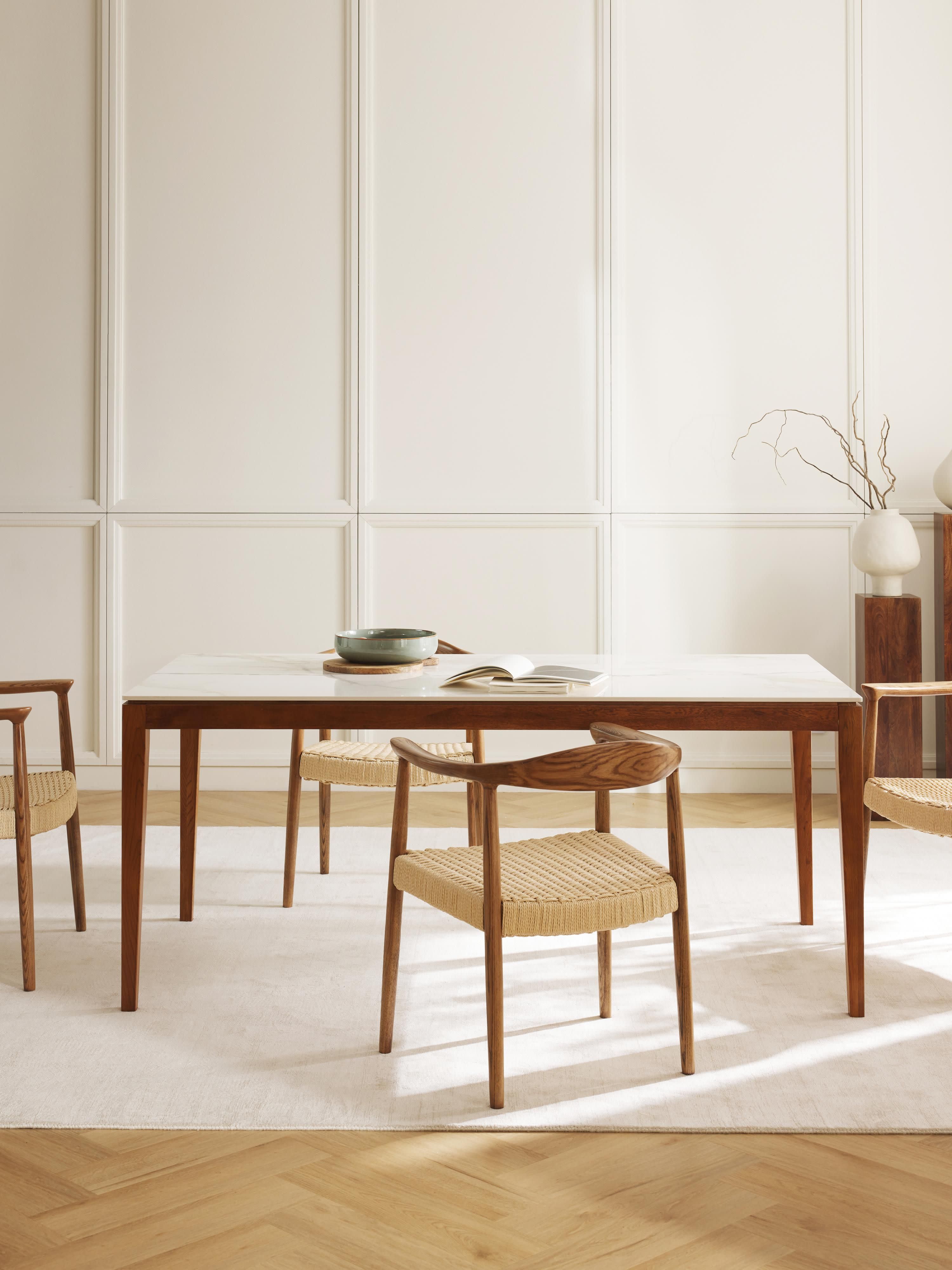 Jackson Marble Effect Dining Table, in various sizes