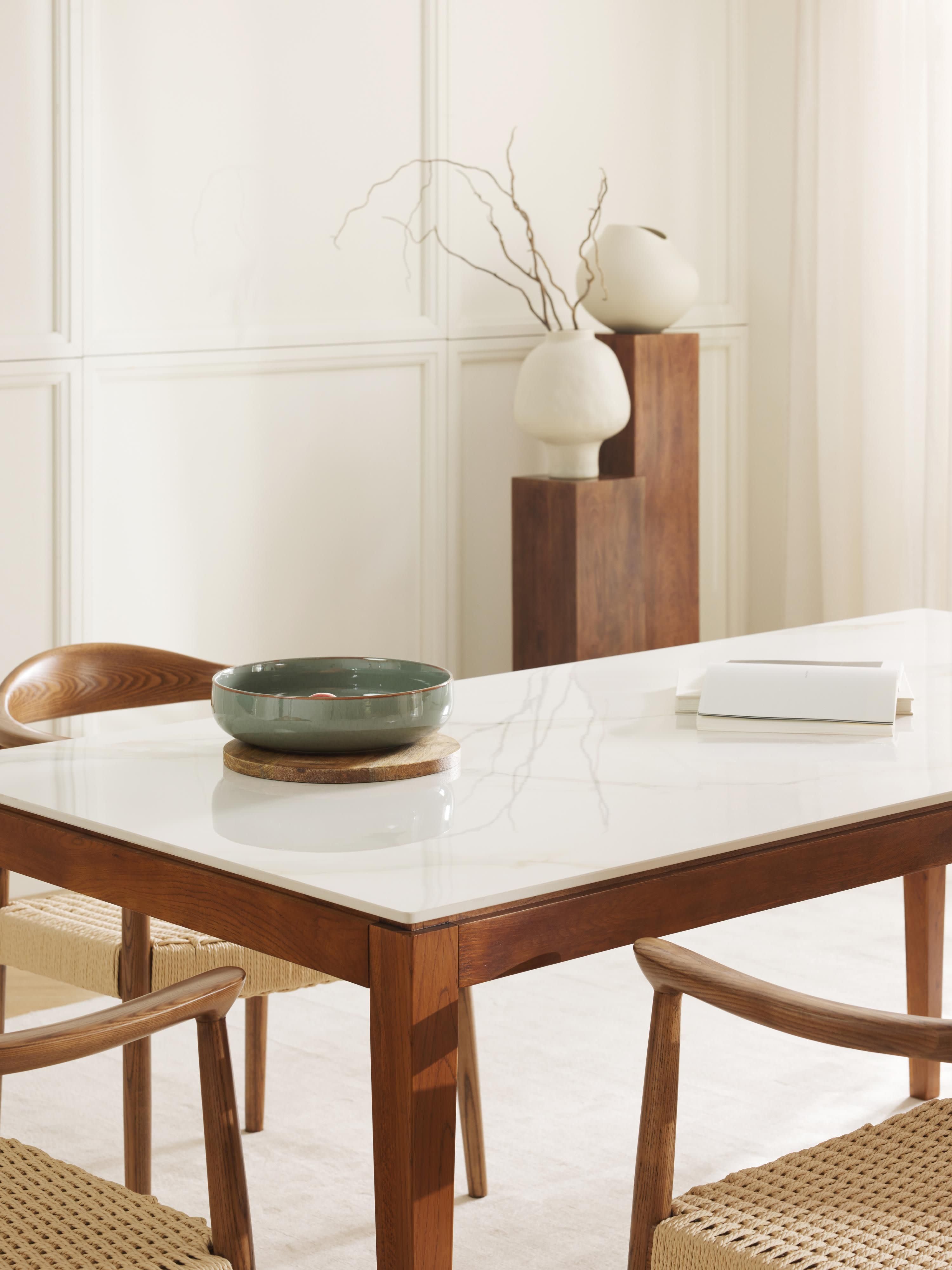 Jackson Marble Effect Dining Table, in various sizes