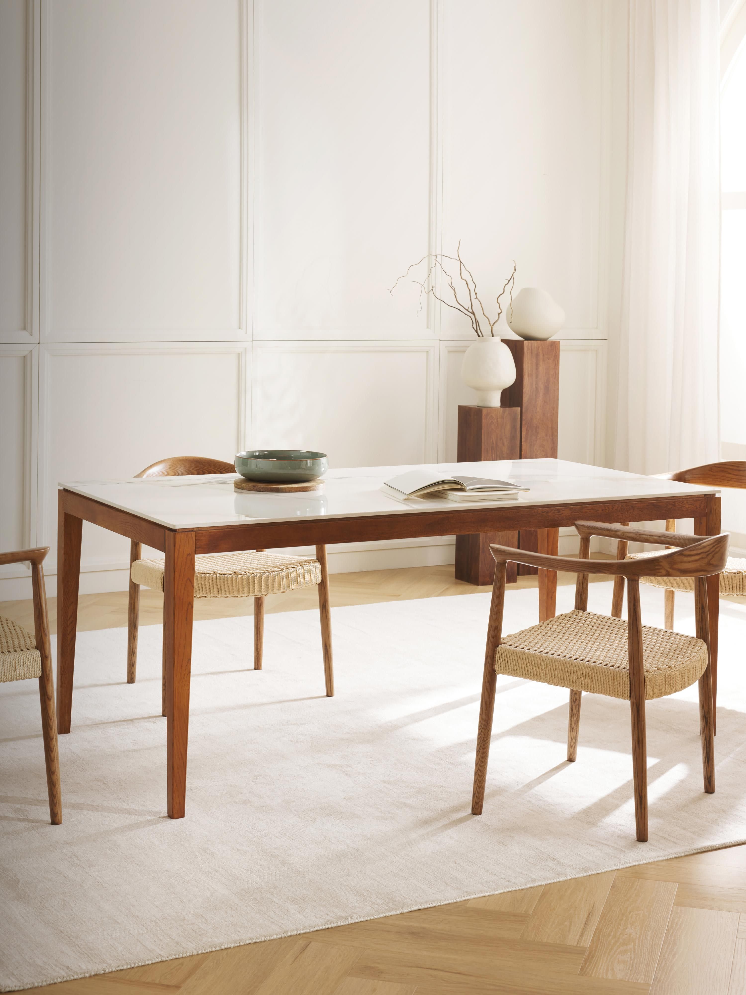 Jackson Marble Effect Dining Table, in various sizes