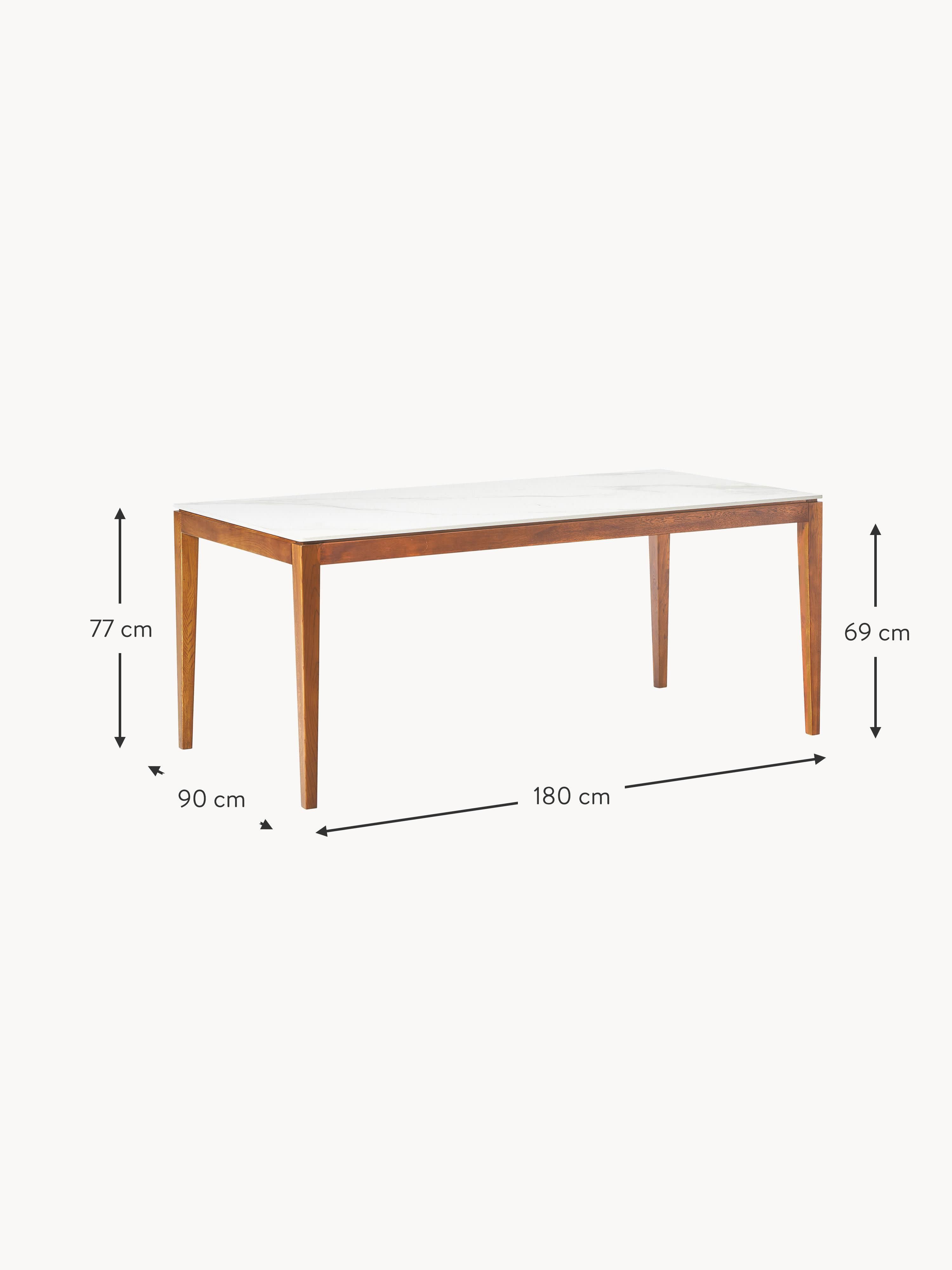 Jackson Marble Effect Dining Table, in various sizes
