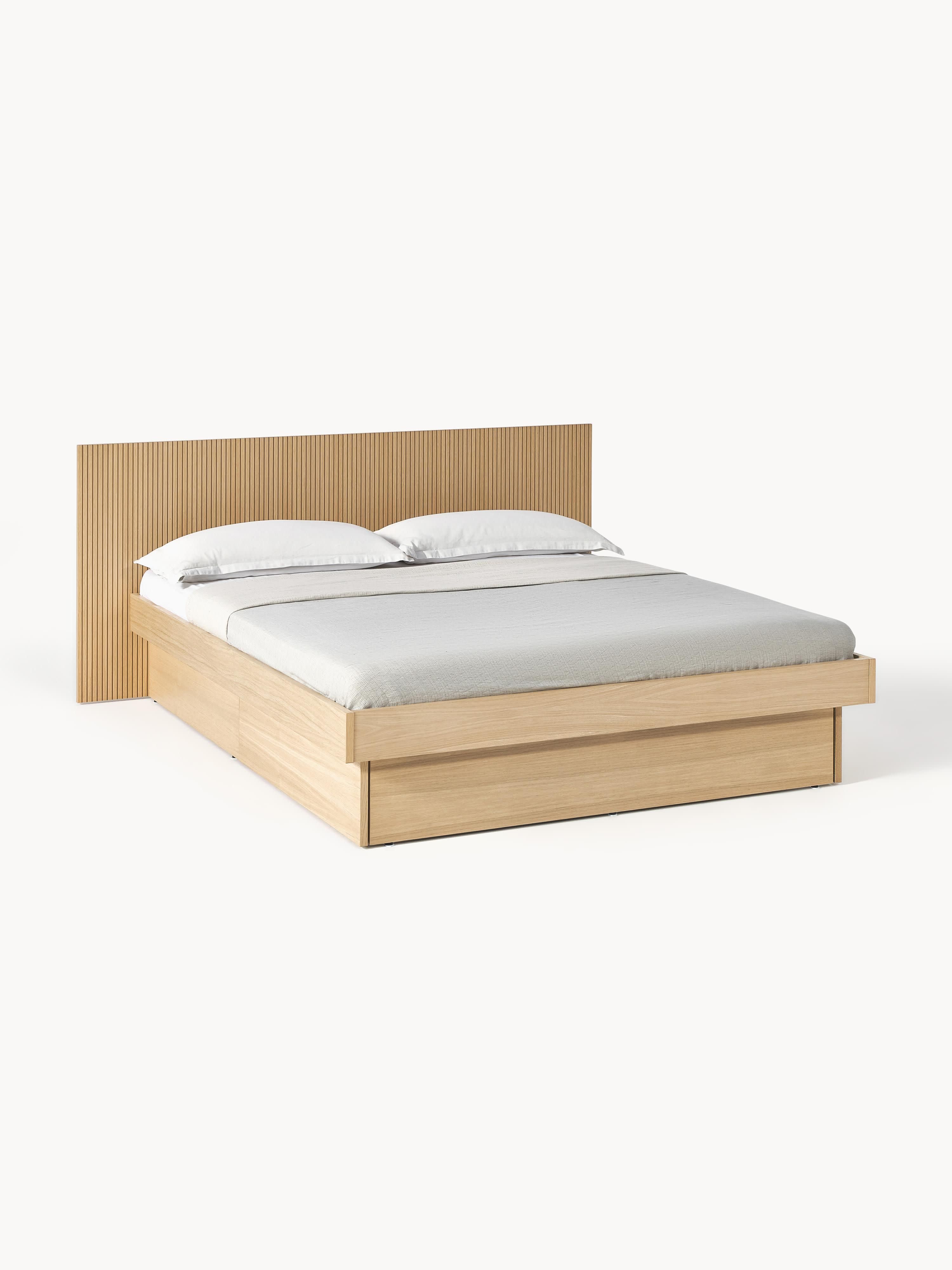 Gallery image 1 - Wooden Bed Sato with Drawers and Headboard