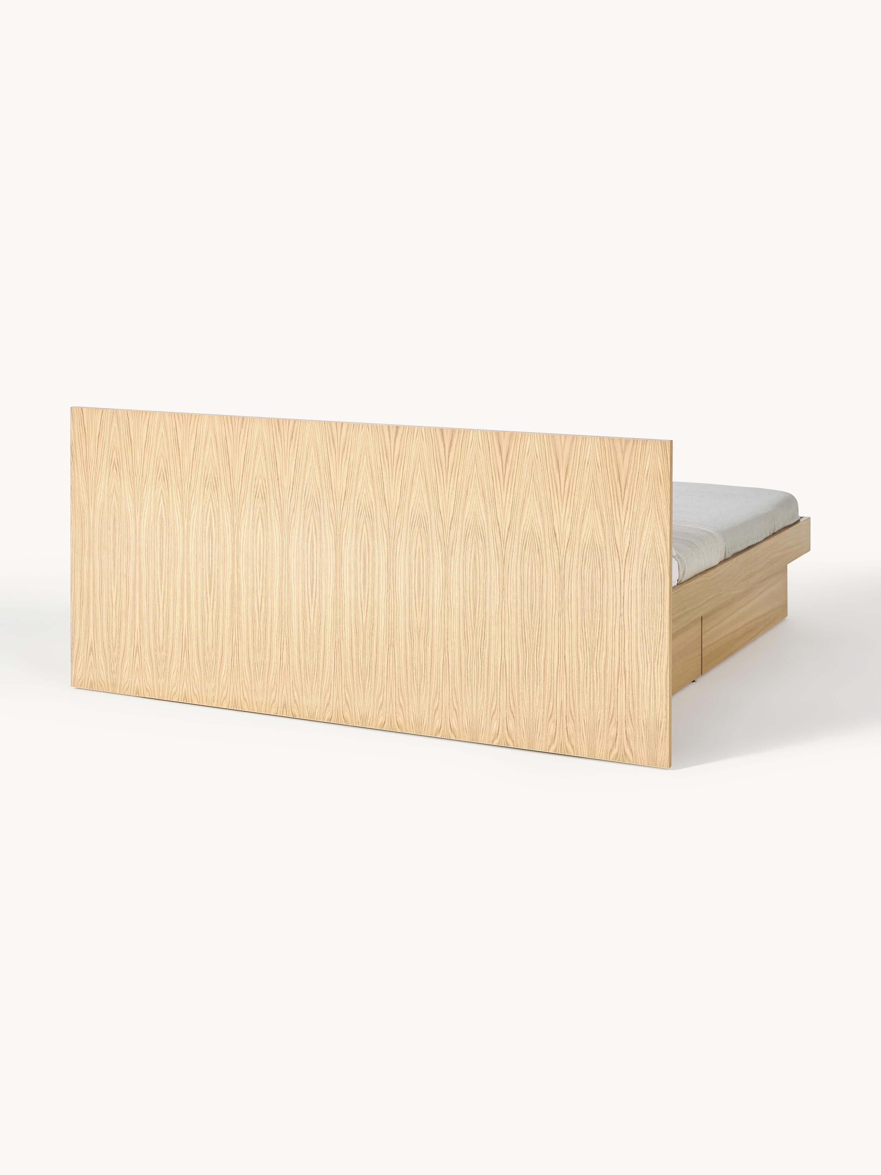 Sato Wooden Bed with Drawers and Headboard