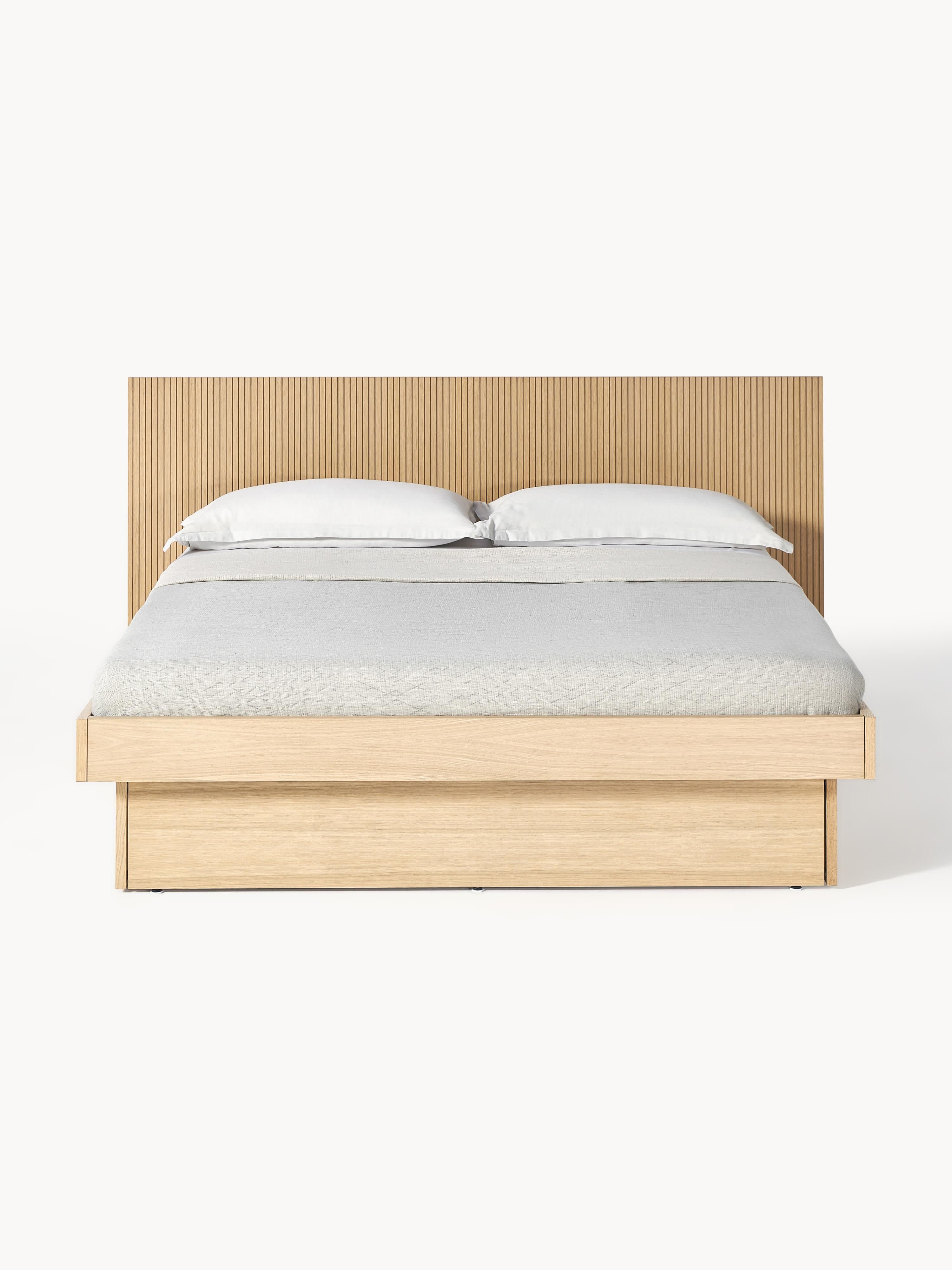 Sato Wooden Bed with Drawers and Headboard