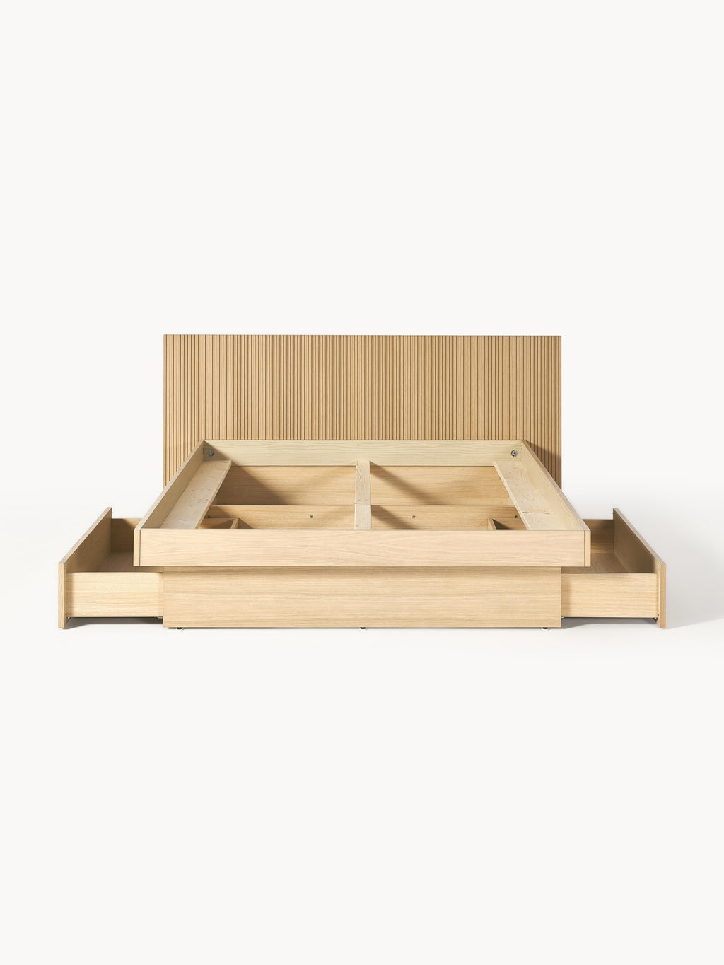 Sato Wooden Bed with Drawers and Headboard