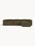 Gallery image 1 - Bouclé Modular Sofa Lennon (4-seater) with Ottoman (left/right)