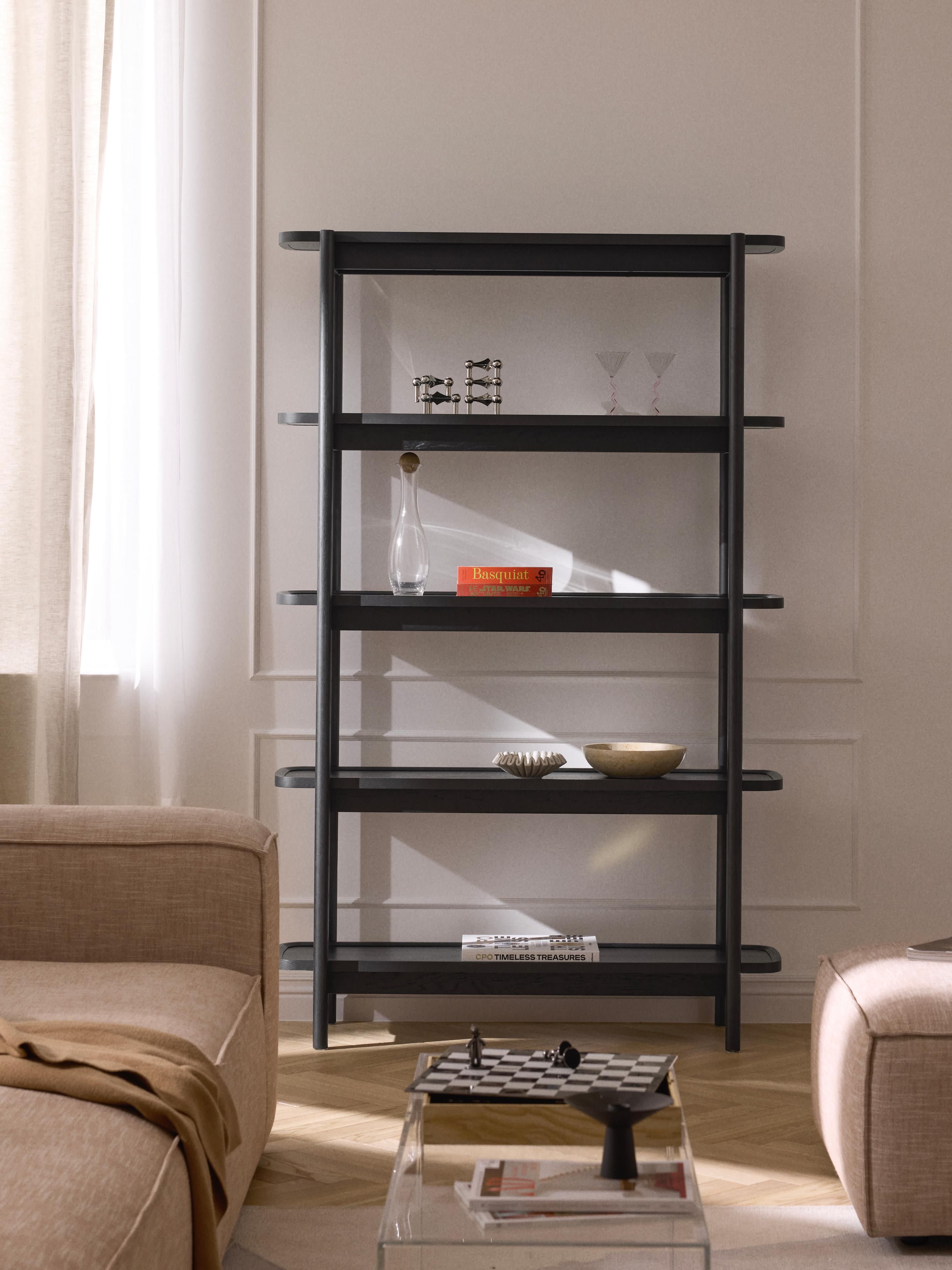 Libby Tall Wooden Shelving Unit