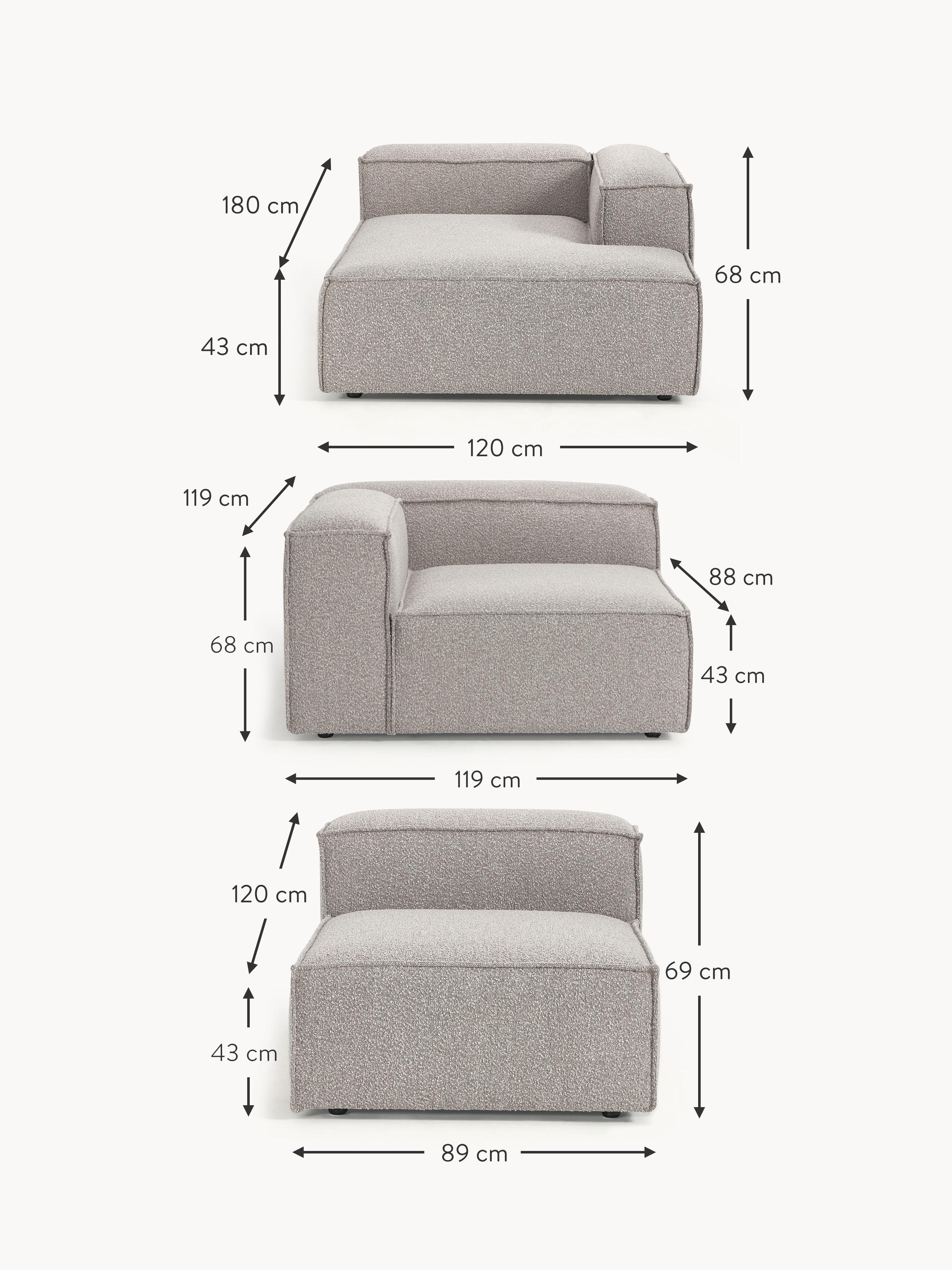 Lennon Bouclé Modular Corner Sofa (4-seater)