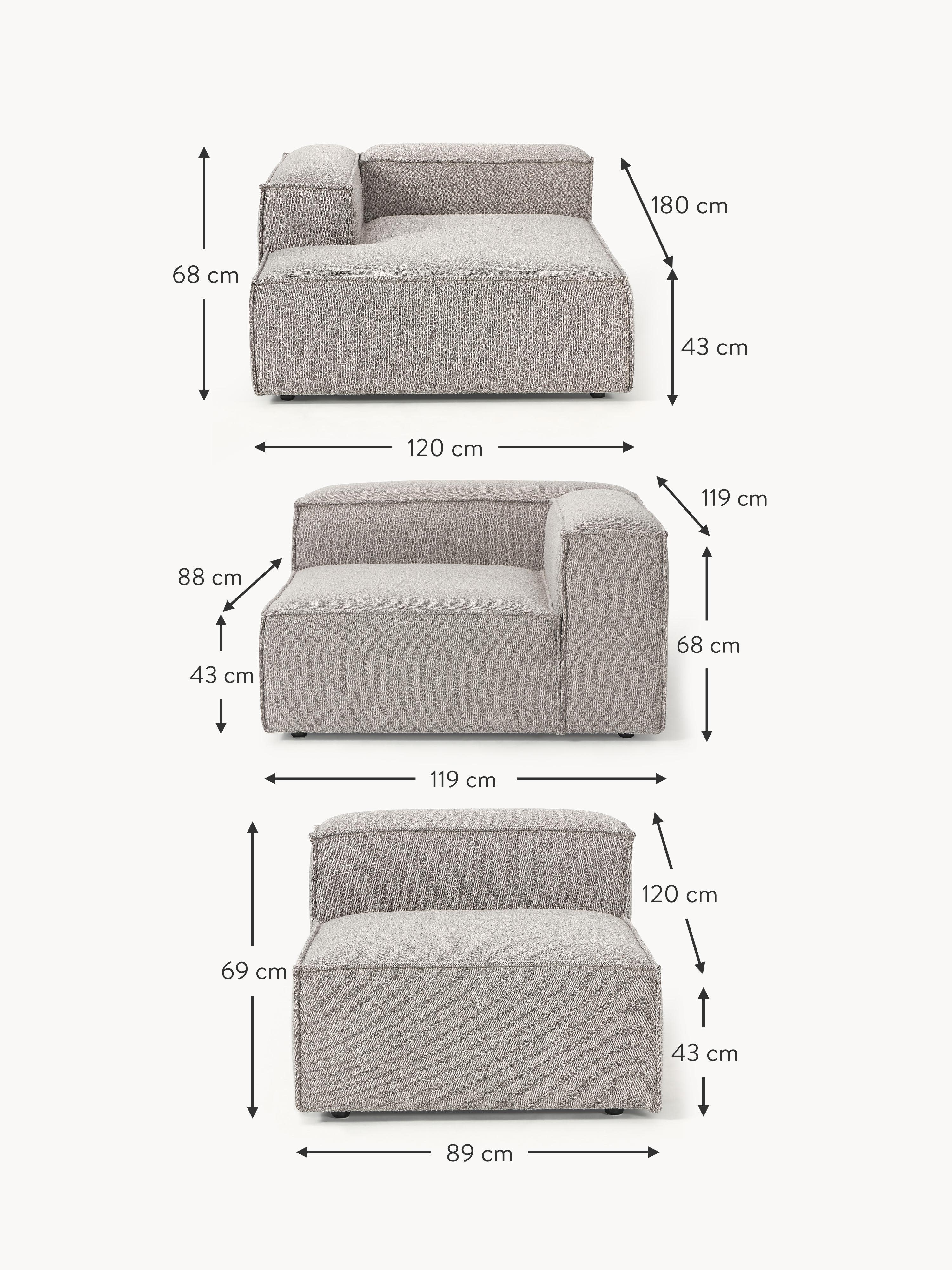 Lennon Bouclé Modular Corner Sofa (4-seater)