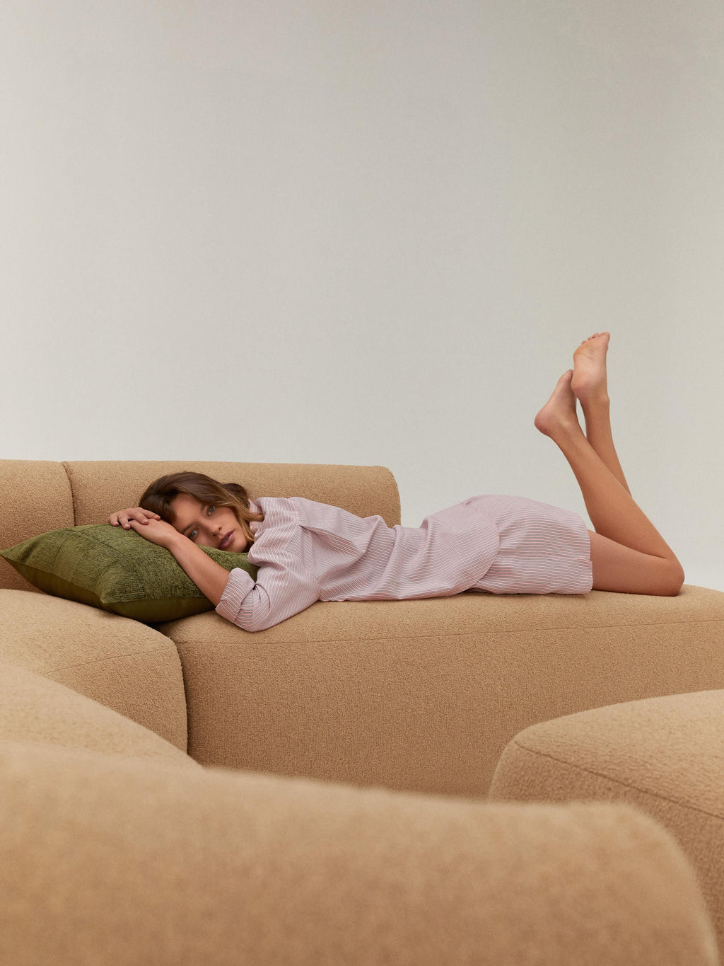 Sofia Modular Bouclé Corner Sofa (4-seater)