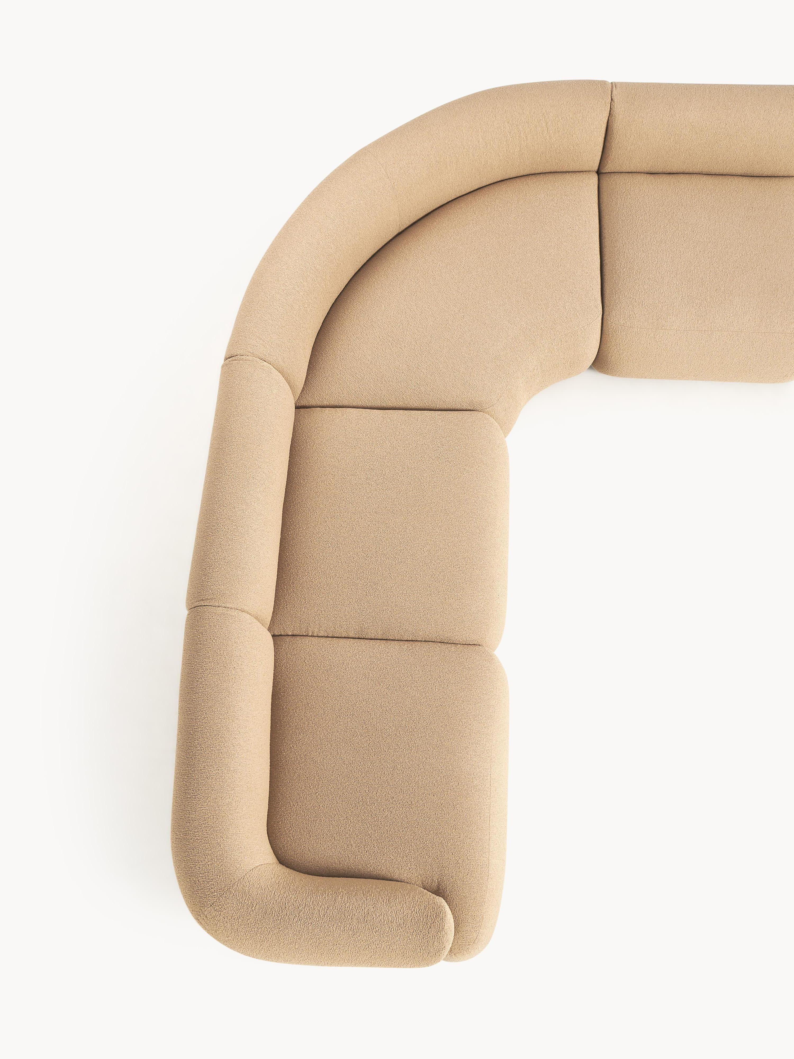 Sofia Modular Bouclé Corner Sofa (4-seater)