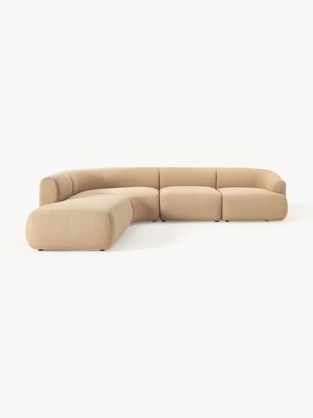 Sofia Modular Bouclé Corner Sofa (4-seater)
