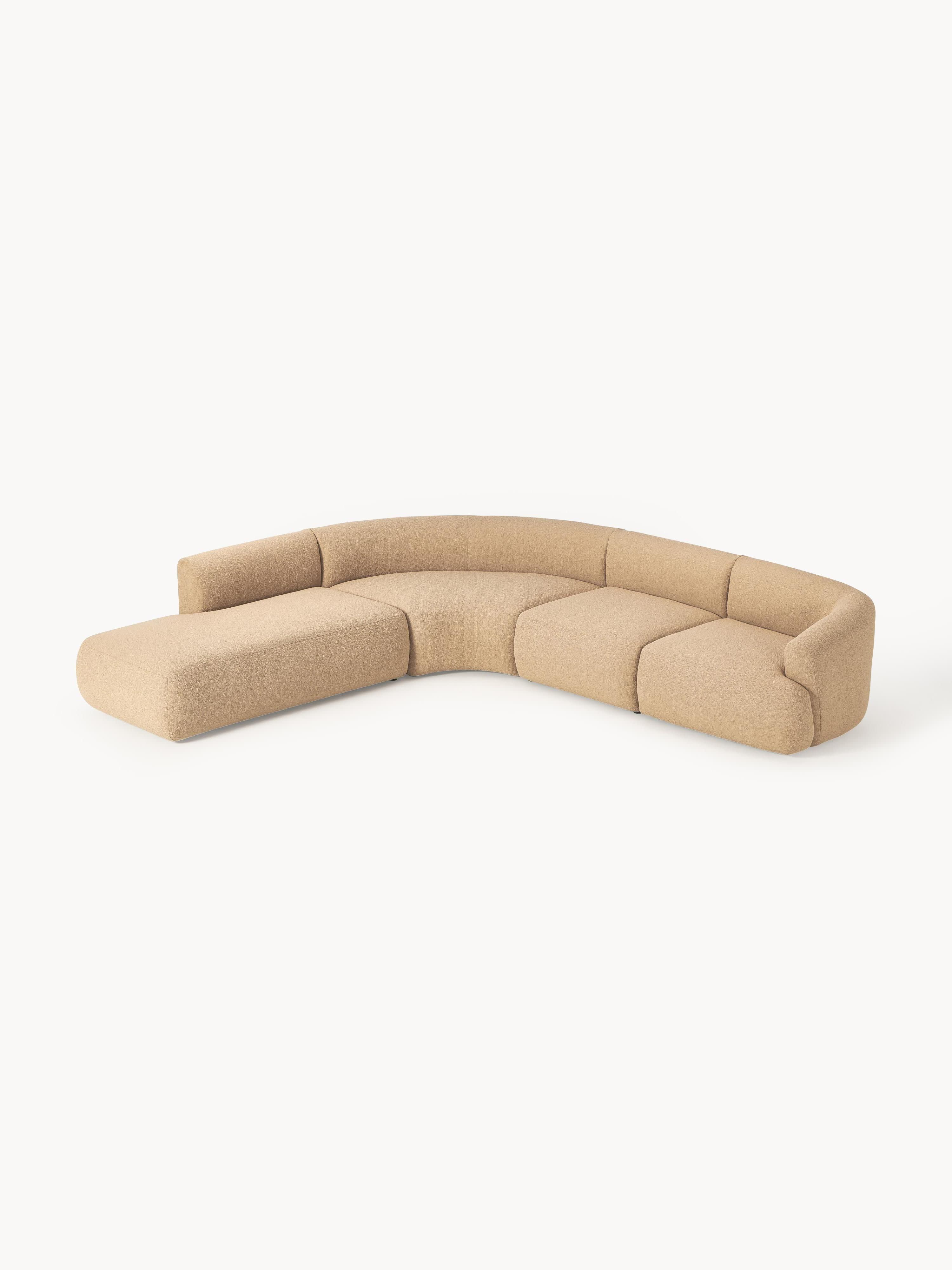 Sofia Modular Bouclé Corner Sofa (4-seater)