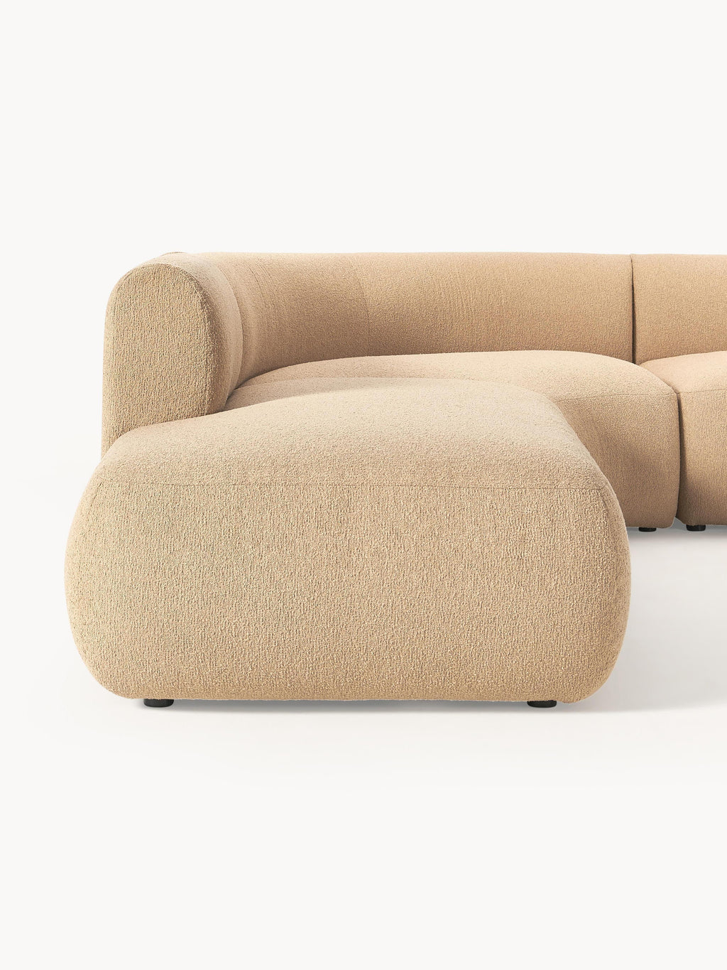 Sofia Modular Bouclé Corner Sofa (4-seater)