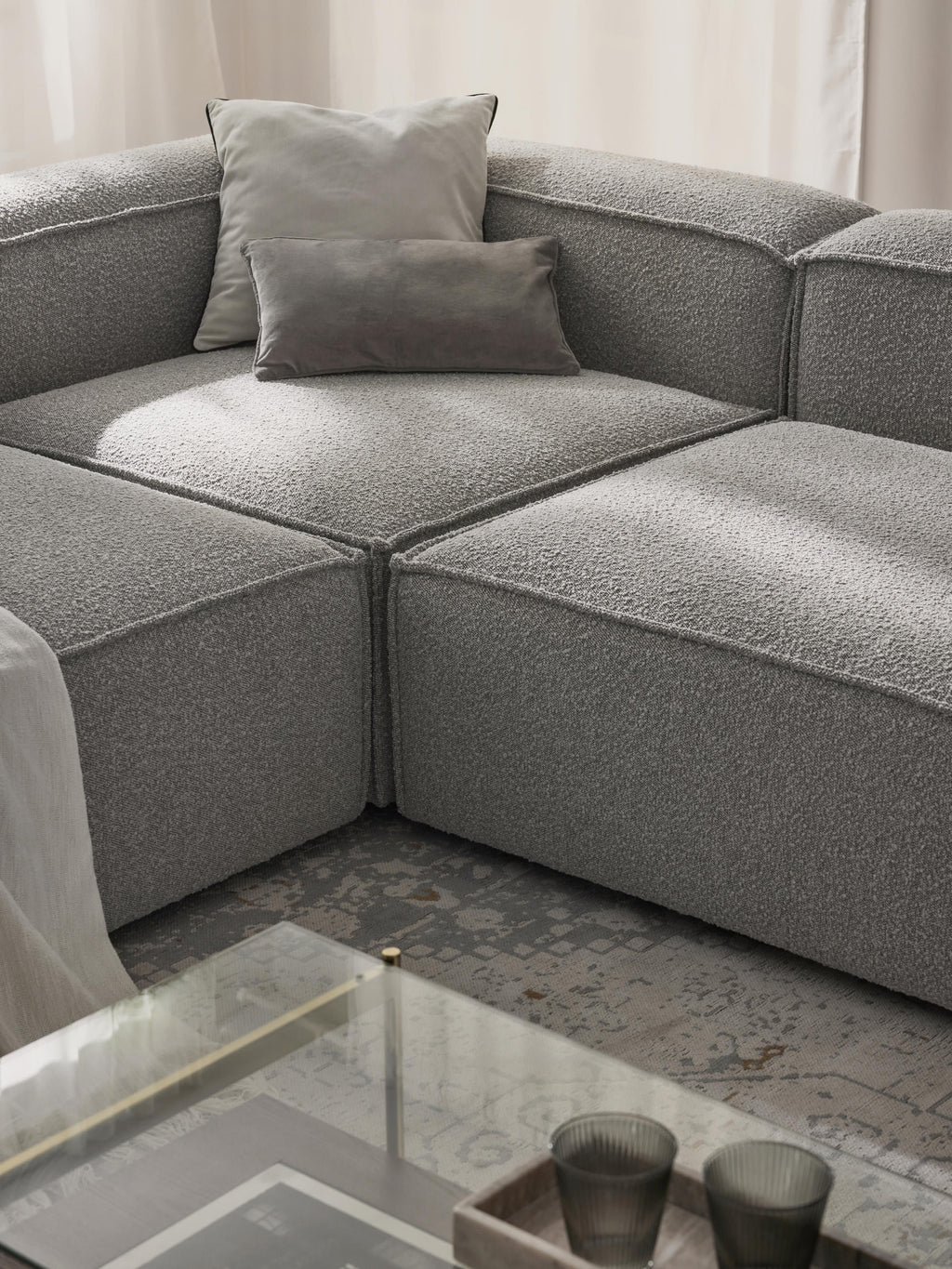 Lennon Bouclé Corner Module