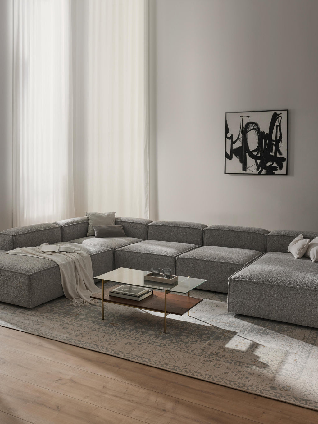 Lennon XL Bouclé Modular Sofa
