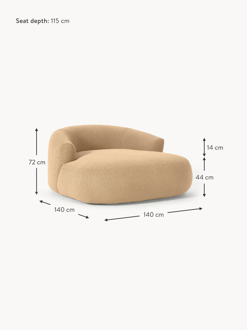 Sofia XL Bouclé Lounge Chair