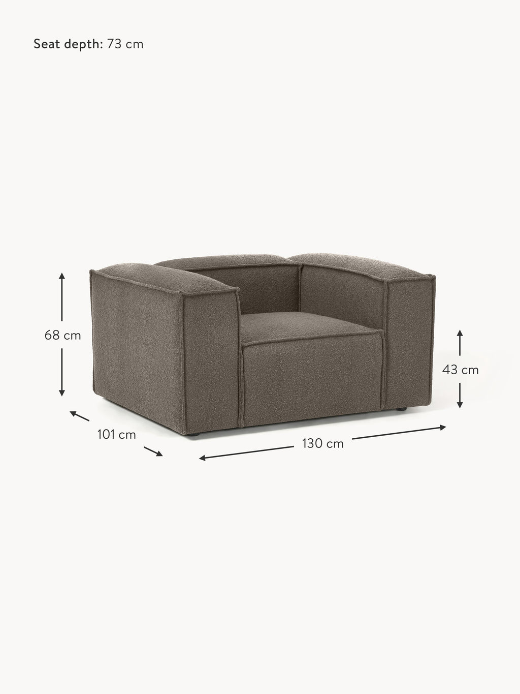 Lennon Bouclé Armchair