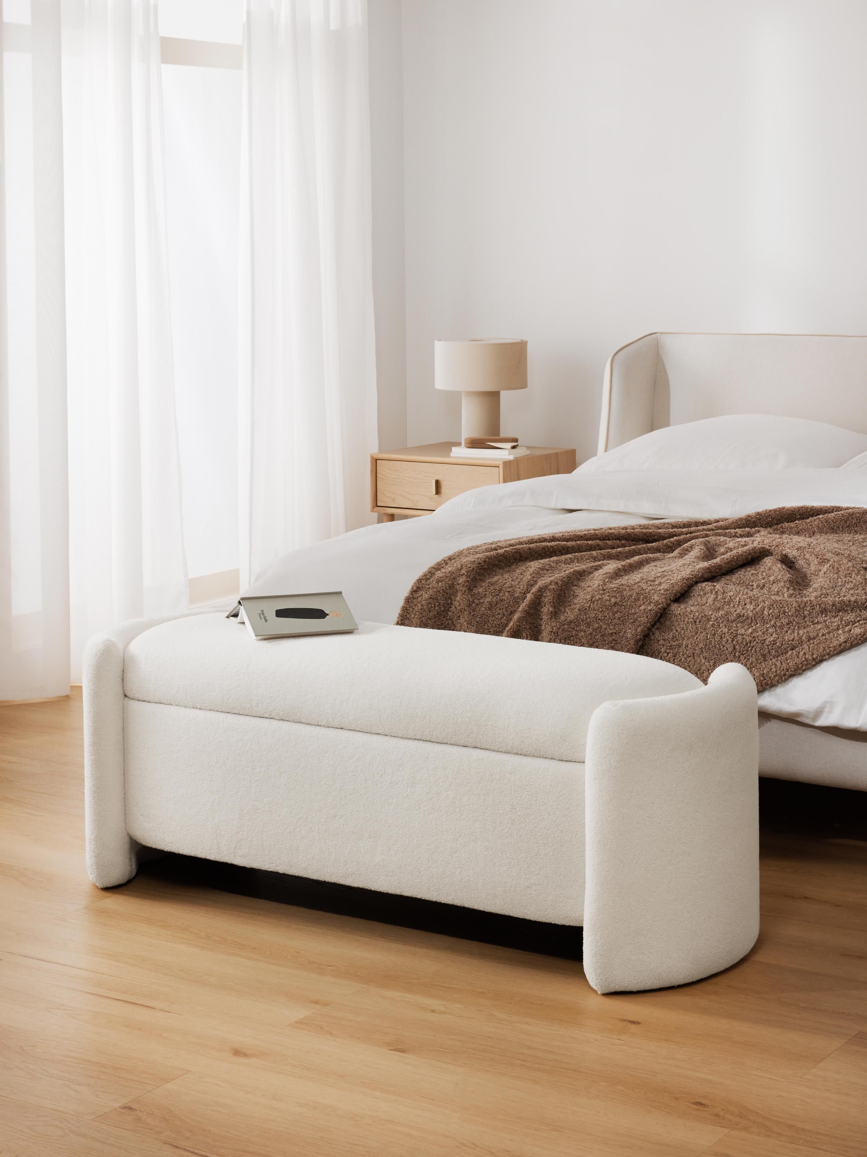 Benji Teddy Upholstered Bench with Storage Space