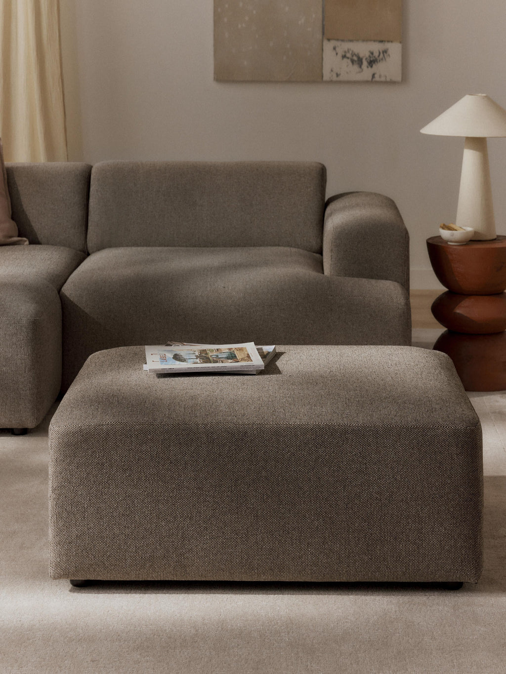 Melva Ottoman, W 99 x D 72 cm