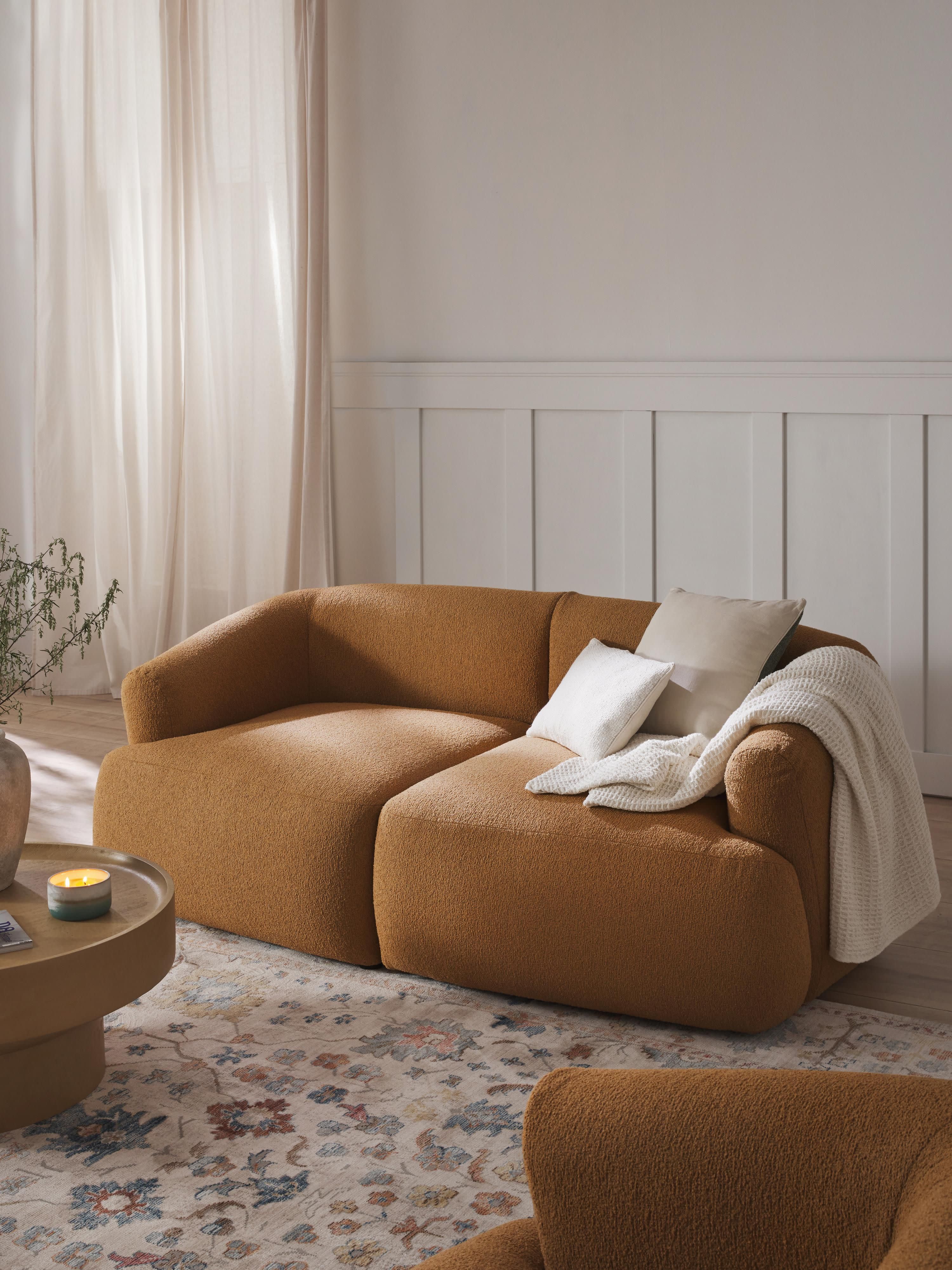Sofia Modular Bouclé Sofa (2-seater)