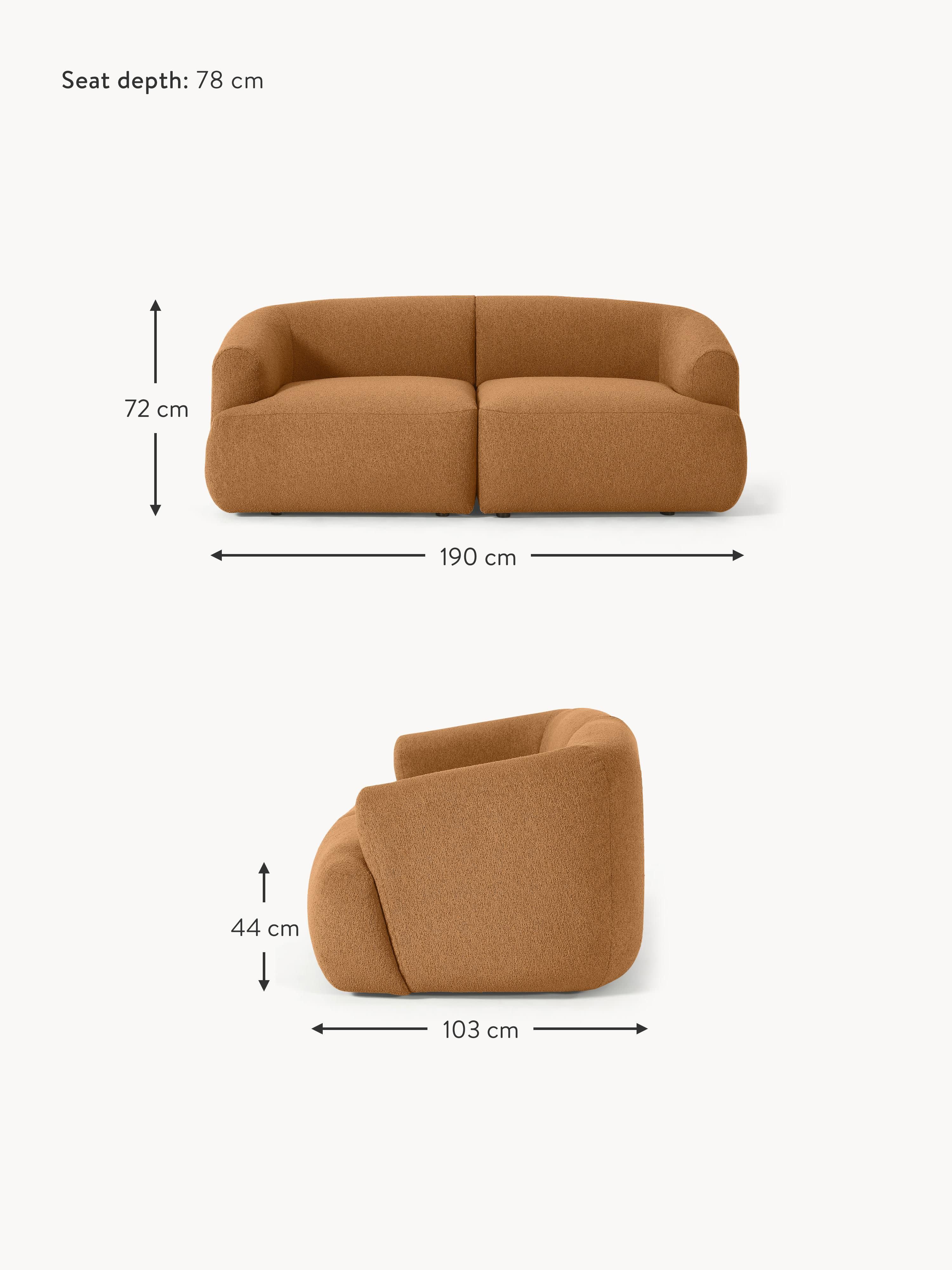 Sofia Modular Bouclé Sofa (2-seater)