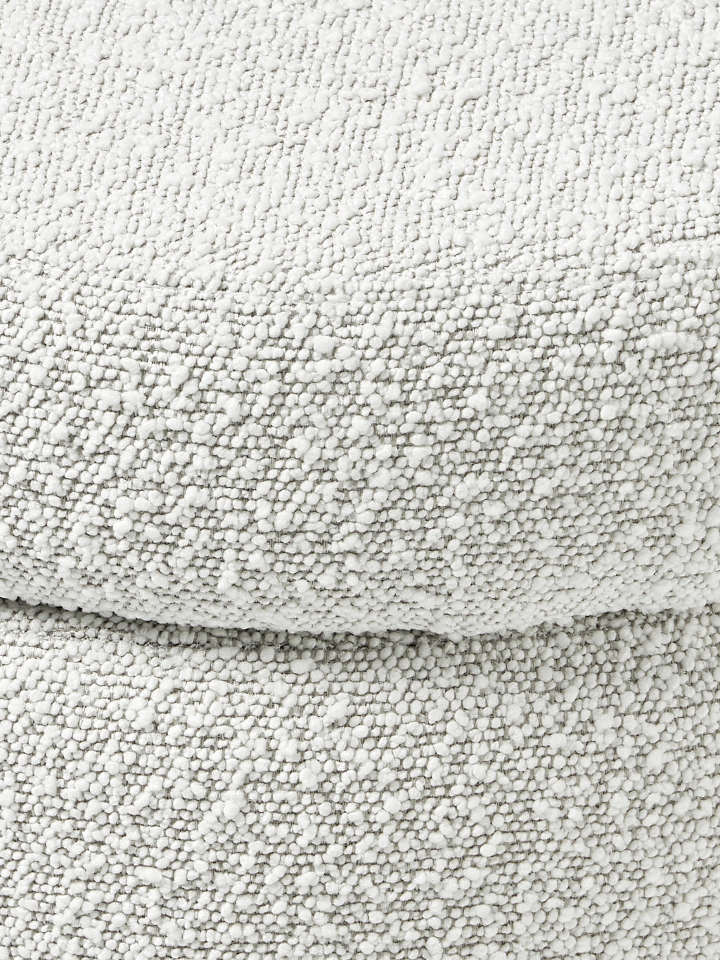 Alto Bouclé Upholstered Stool with Storage Space