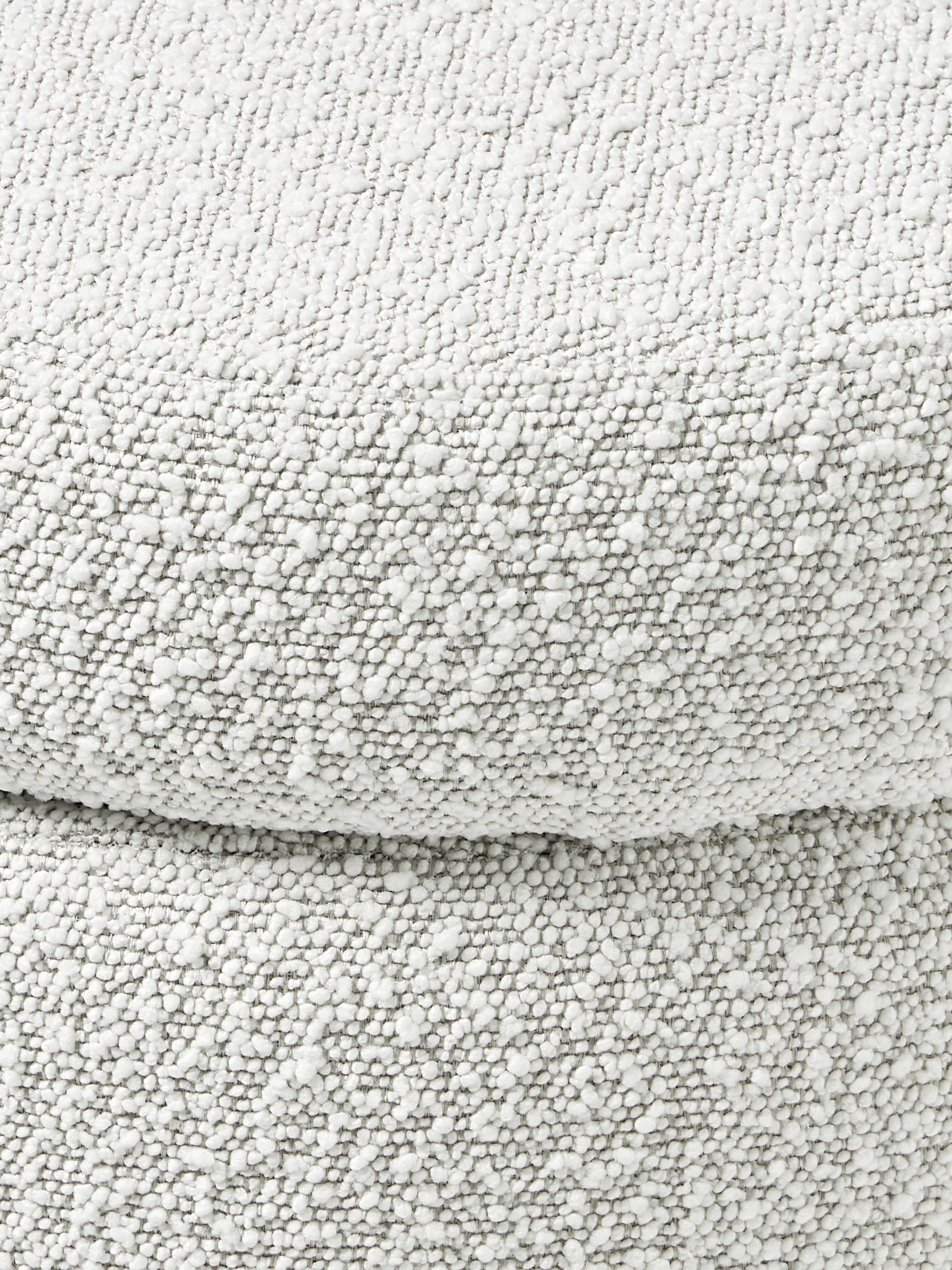 Alto Bouclé Upholstered Stool with Storage Space