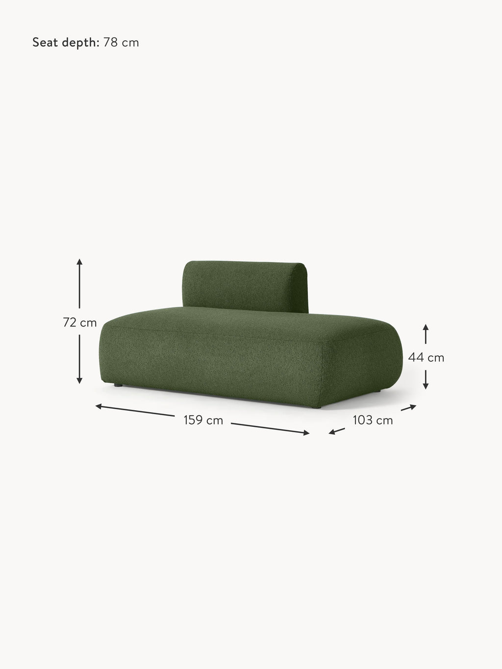 Sofia Bouclé Chaise Module