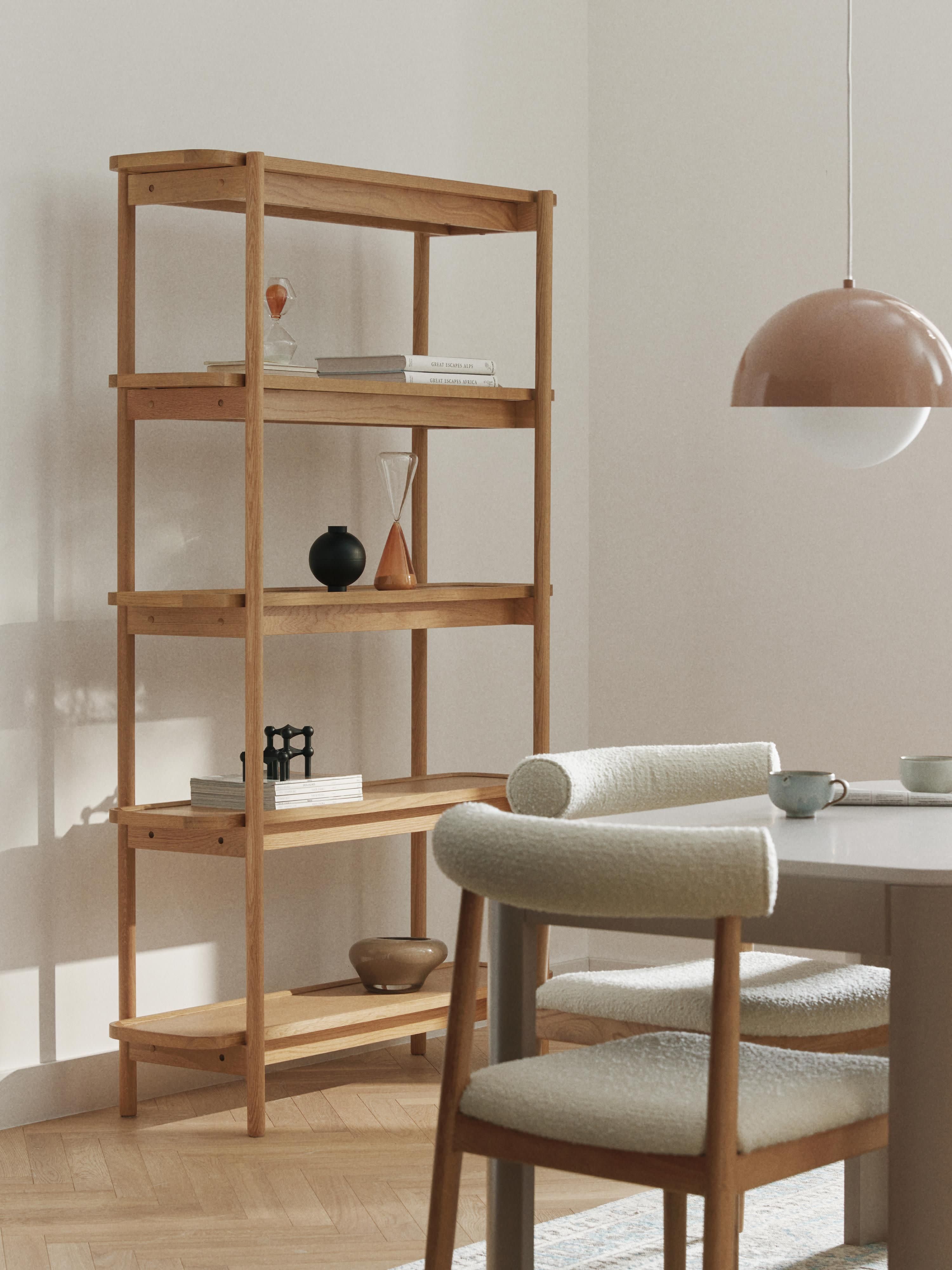 Libby Tall Wooden Shelving Unit