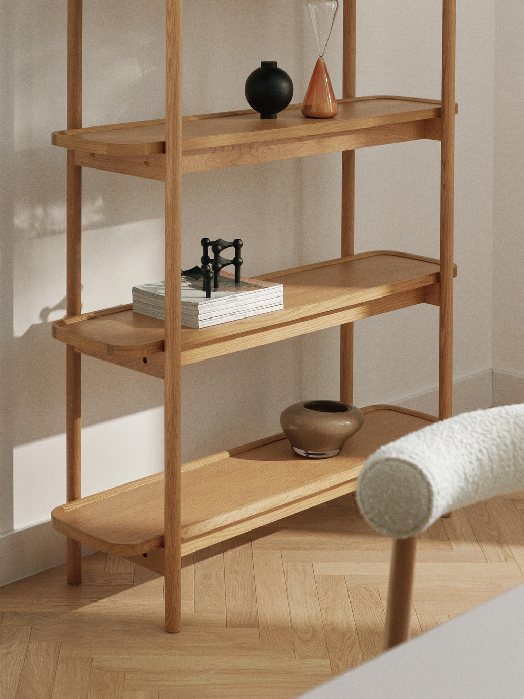 Libby Tall Wooden Shelving Unit