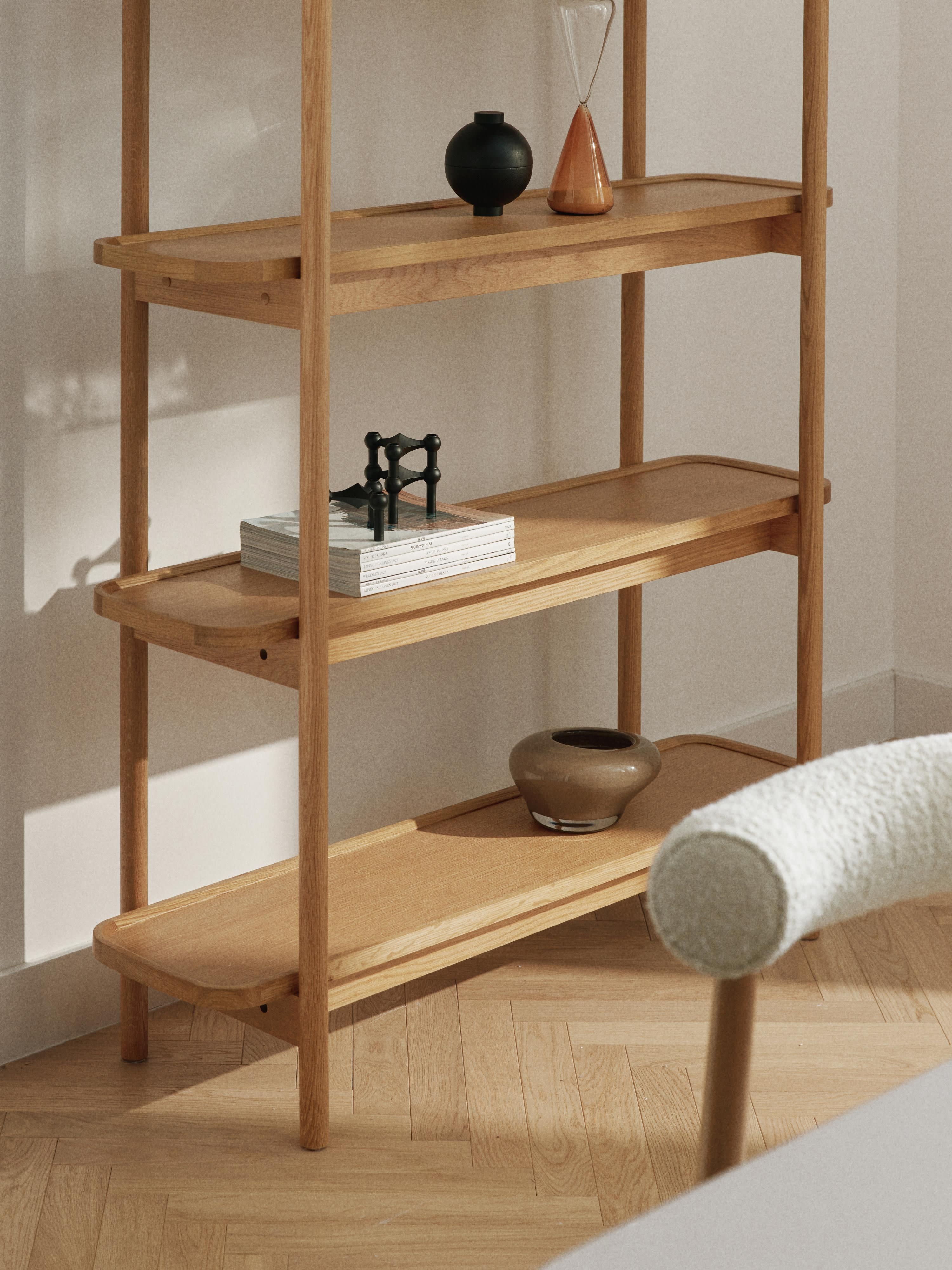 Libby Tall Wooden Shelving Unit